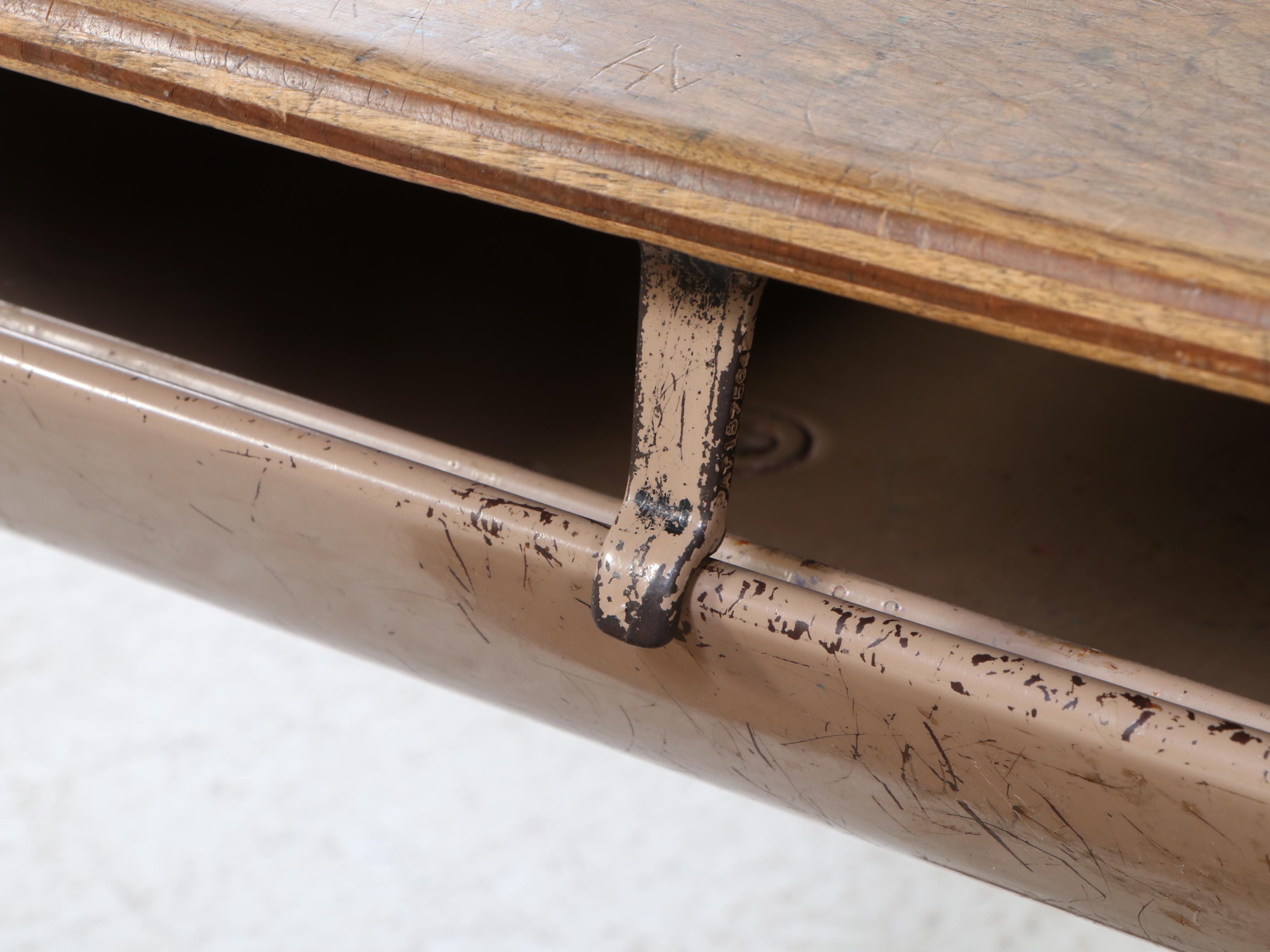 American Seating Company "Universal" Steel & Maple Child's School Desk w/ Chair