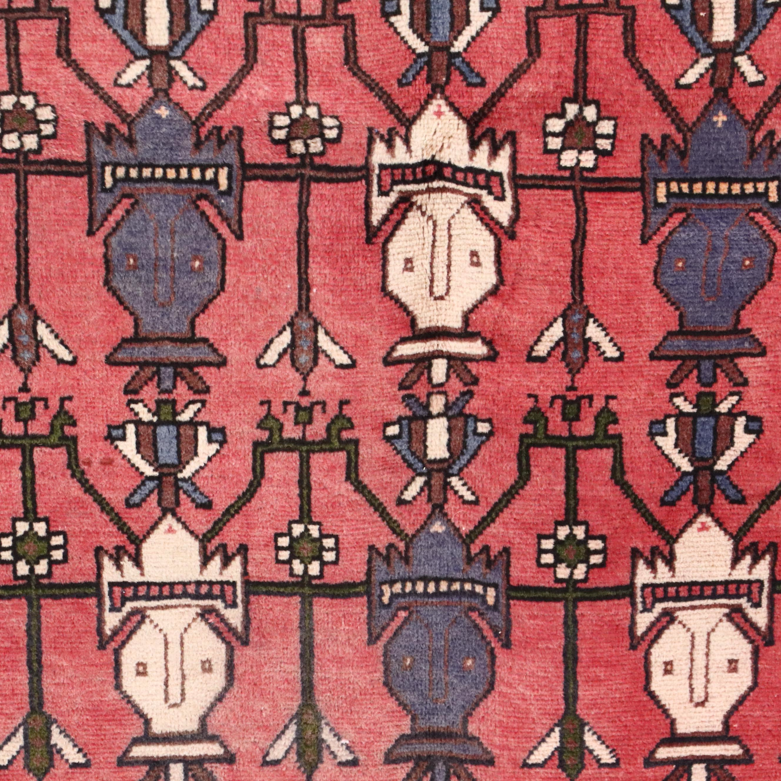 3'4 x 7'6 Hand-Knotted Persian Qashqai Carpet Runner