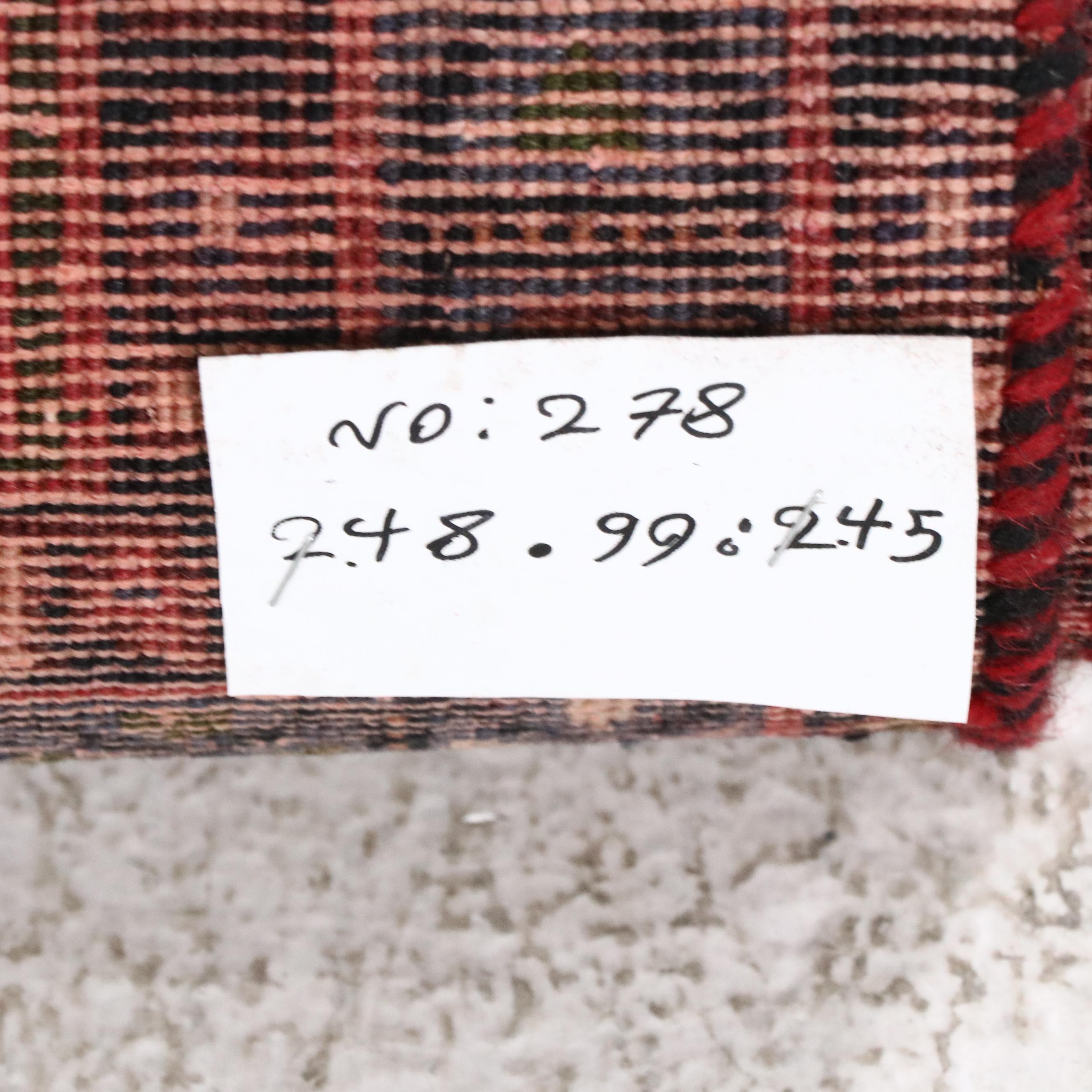 3'4 x 7'6 Hand-Knotted Persian Qashqai Carpet Runner