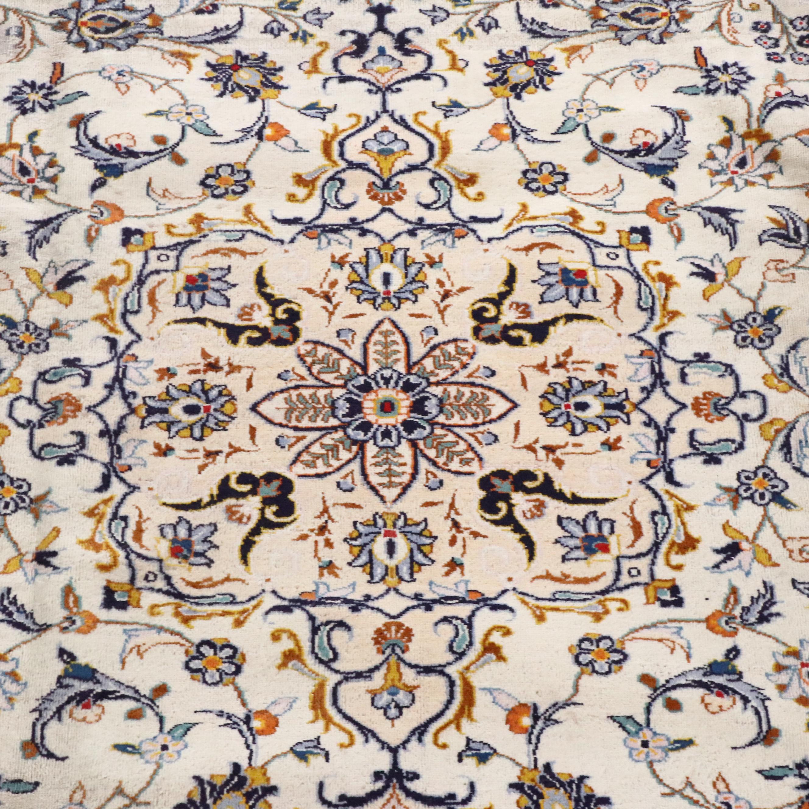 8'8 x 11'7 Hand-Knotted Persian Nain Area Rug