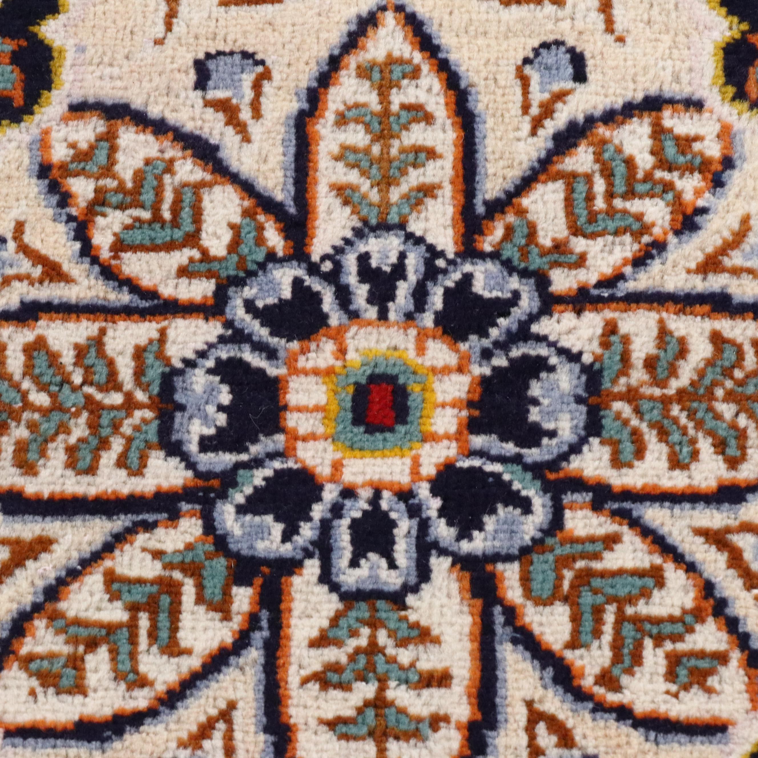 8'8 x 11'7 Hand-Knotted Persian Nain Area Rug