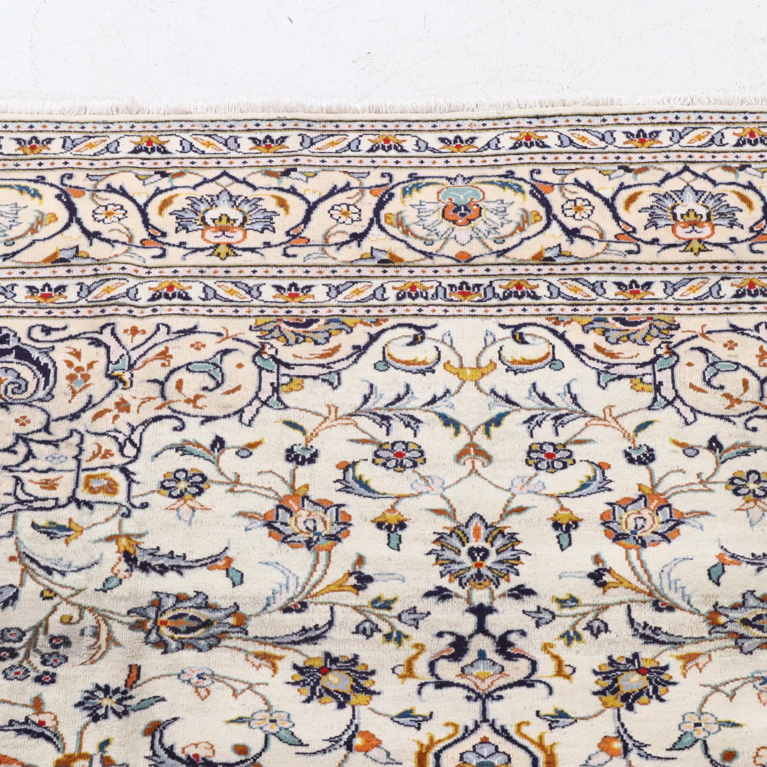 8'8 x 11'7 Hand-Knotted Persian Nain Area Rug