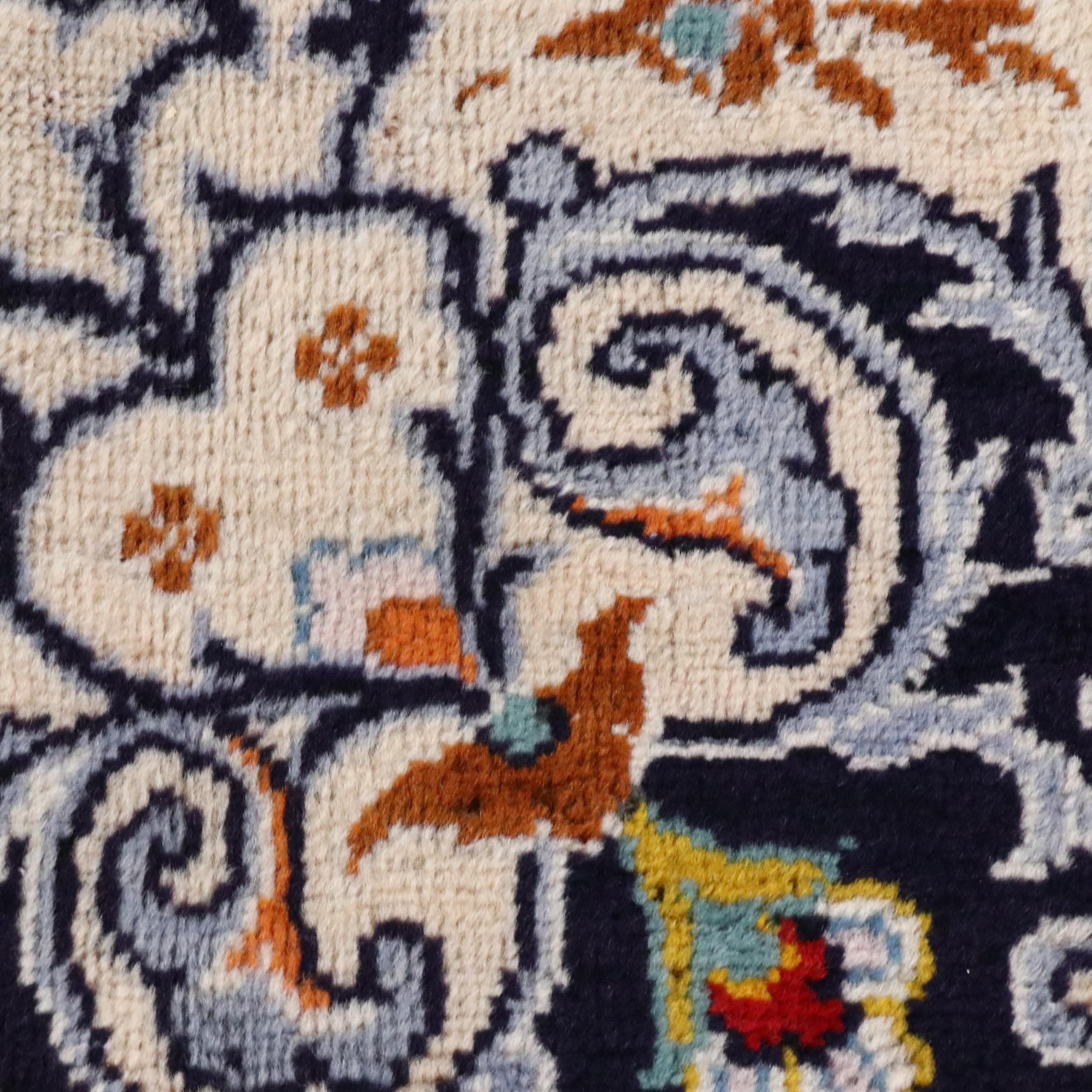 8'8 x 11'7 Hand-Knotted Persian Nain Area Rug