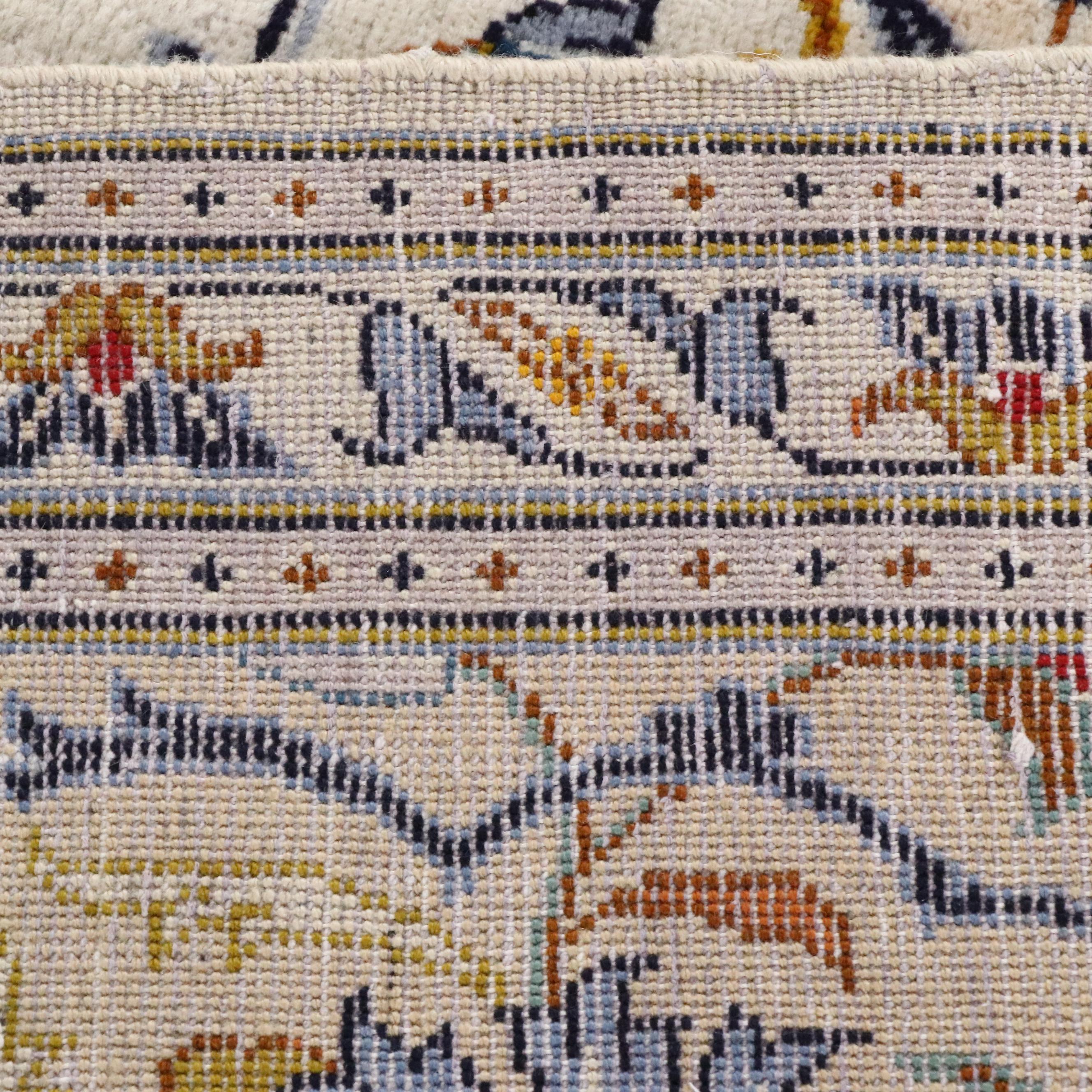 8'8 x 11'7 Hand-Knotted Persian Nain Area Rug