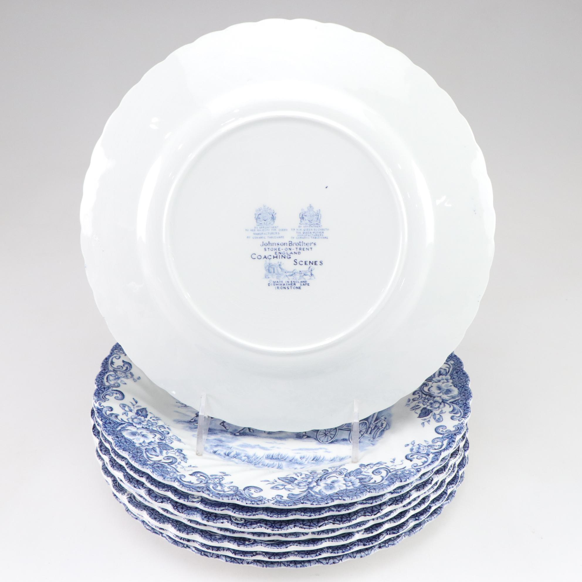 Johnson Bros. "Coaching Scenes" Dinnerware Set with Serving Bowl