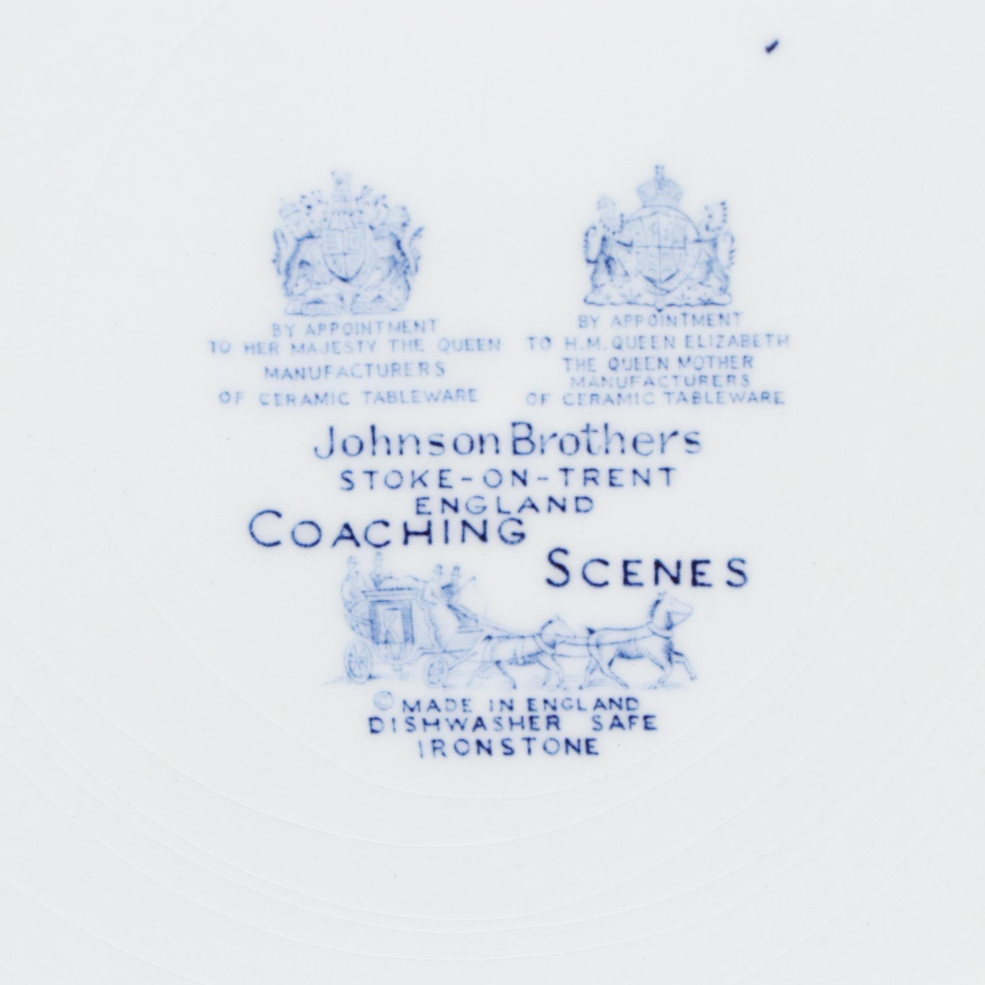 Johnson Bros. "Coaching Scenes" Dinnerware Set with Serving Bowl