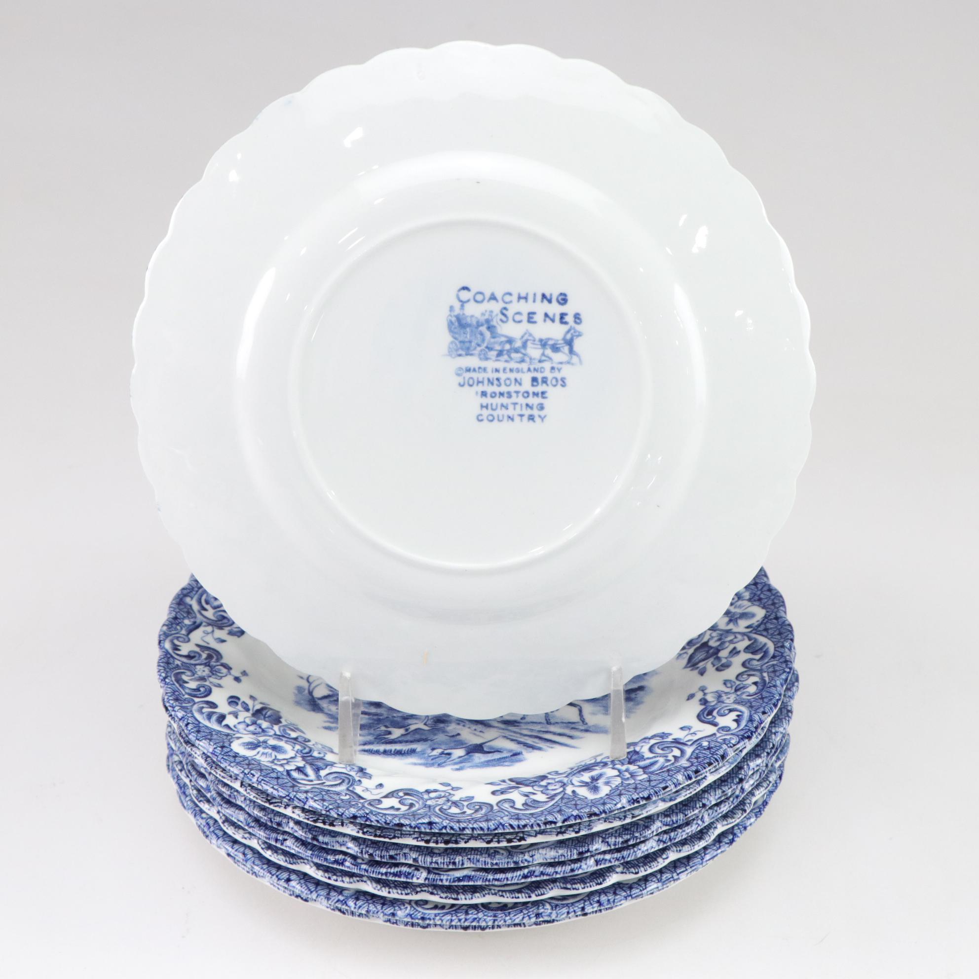 Johnson Bros. "Coaching Scenes" Dinnerware Set with Serving Bowl