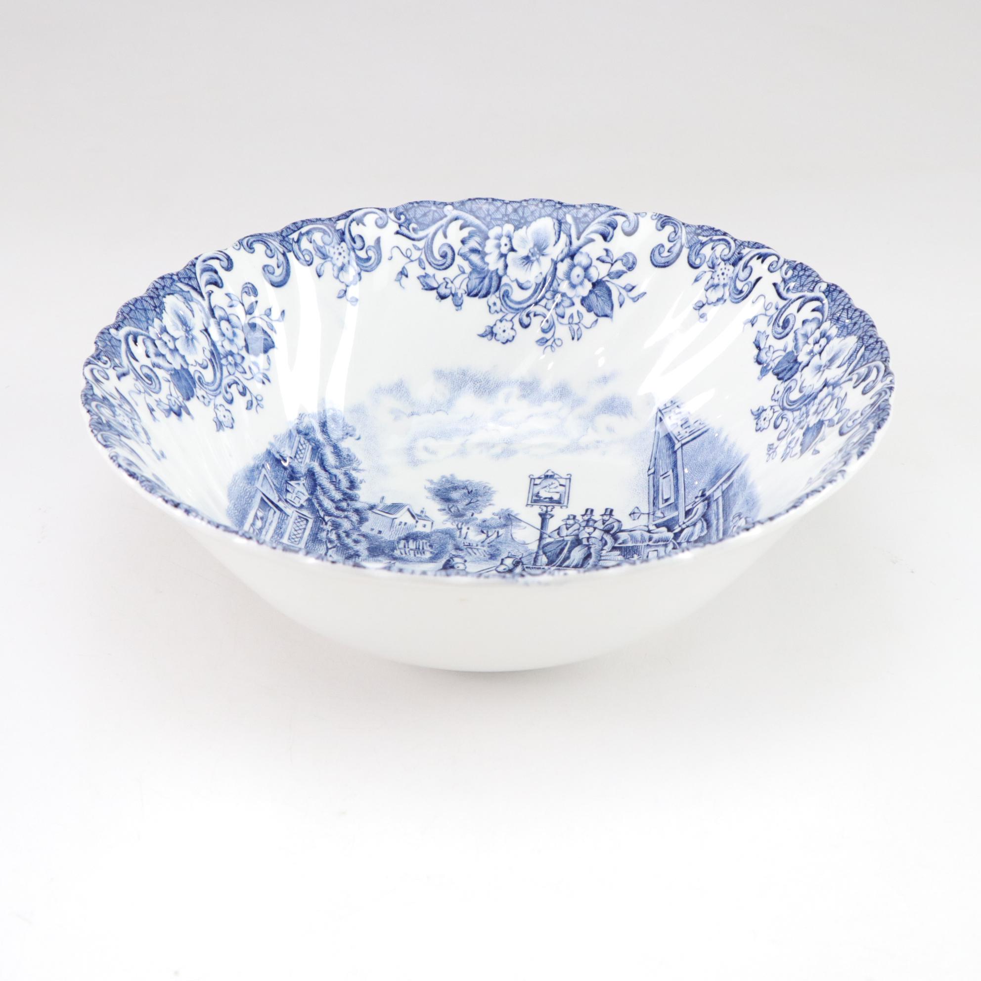 Johnson Bros. "Coaching Scenes" Dinnerware Set with Serving Bowl