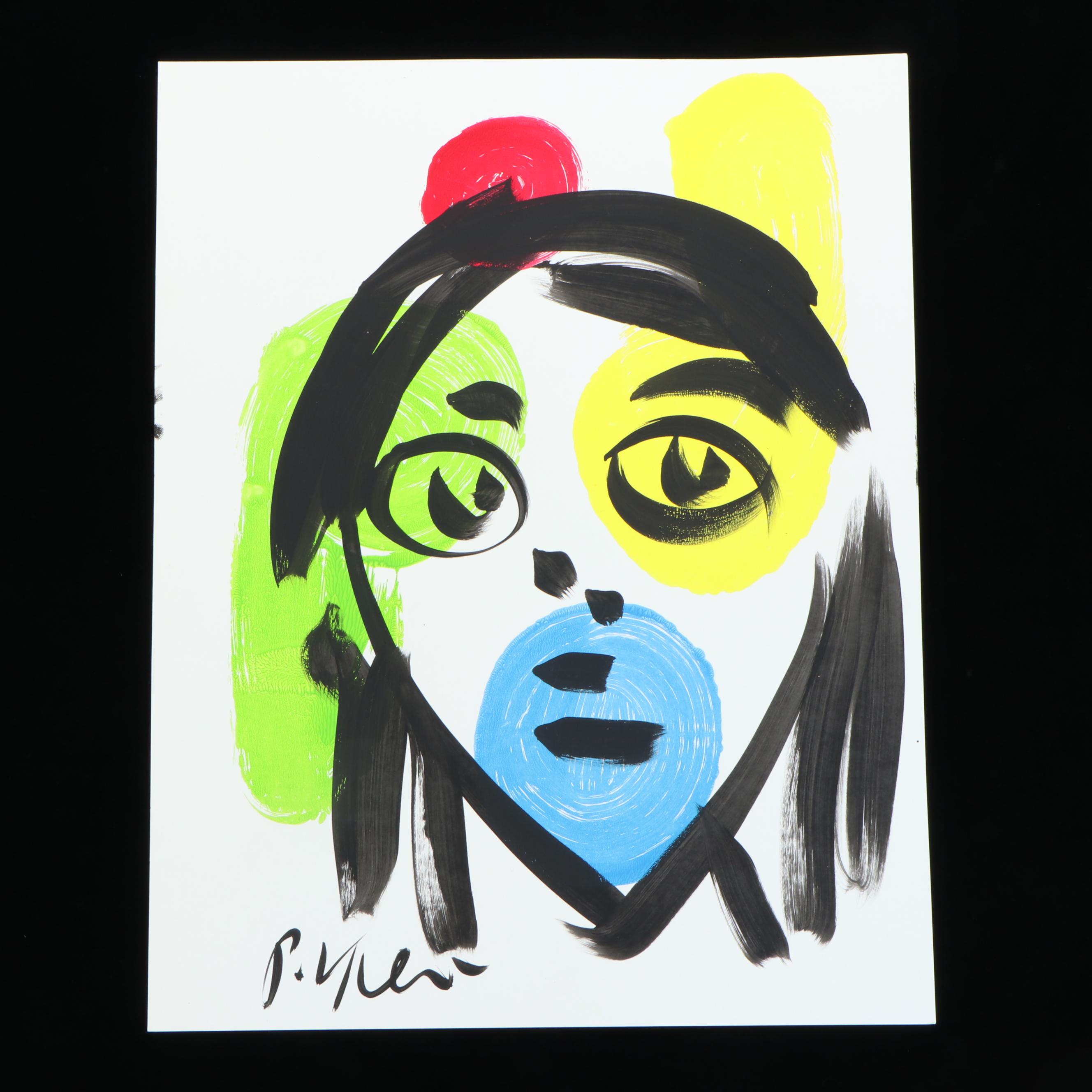 Peter Robert Keil Stylized Acrylic Portrait