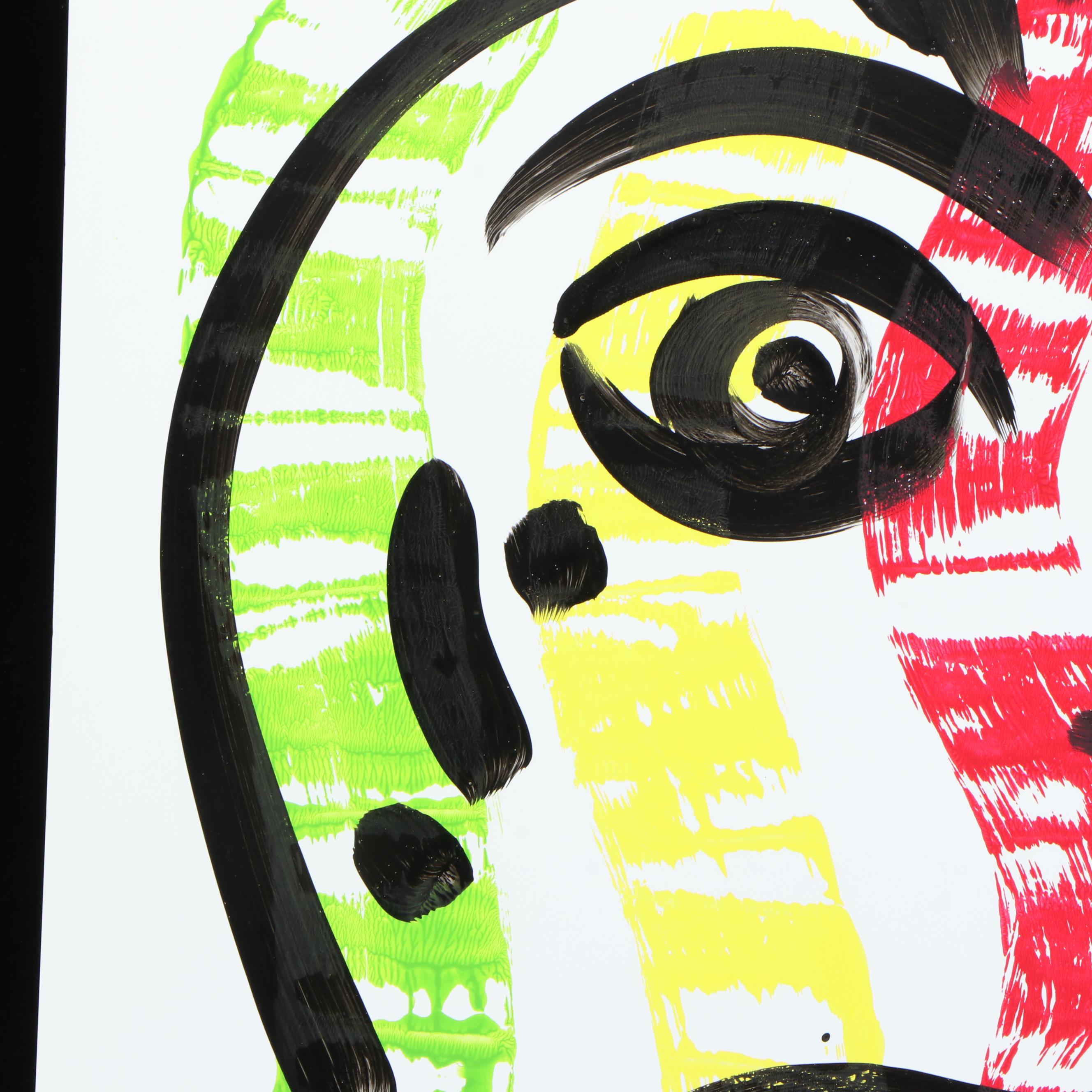 Peter Keil Abstract Acrylic Portrait