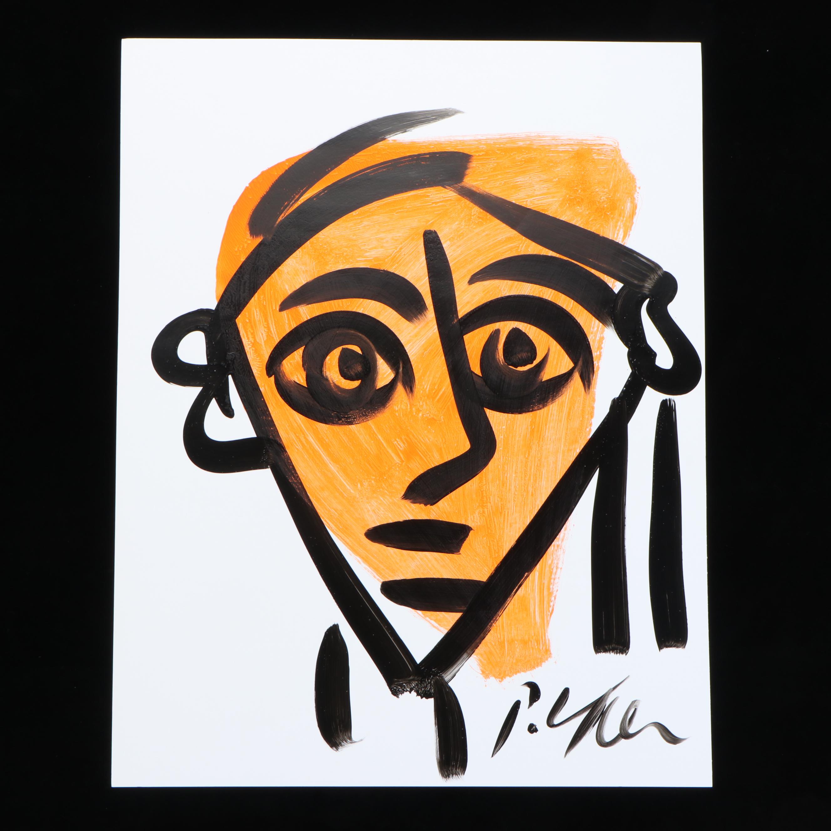 Peter Keil Abstract Acrylic Portrait