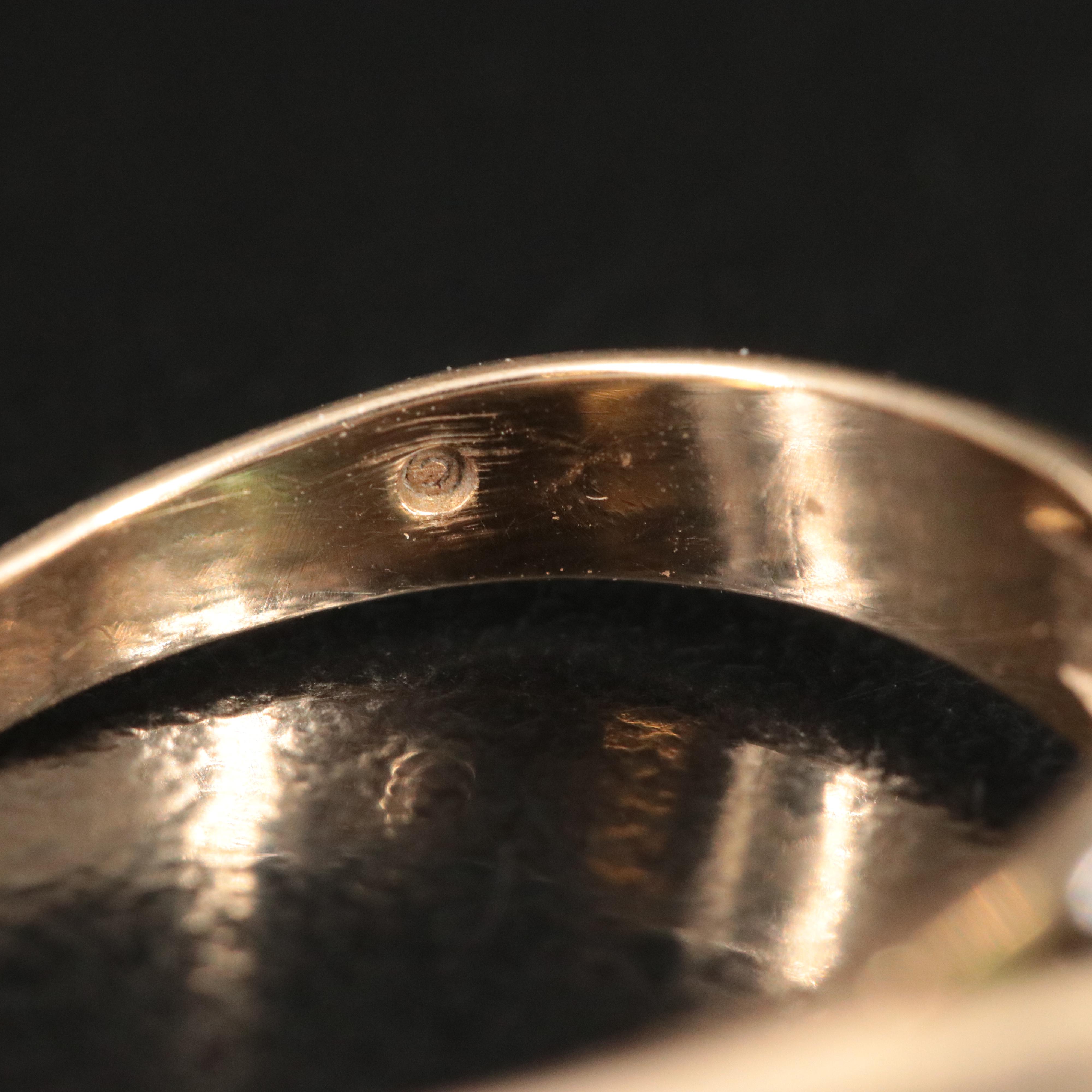 14K Emerald Solitaire Ring with Platinum Accent