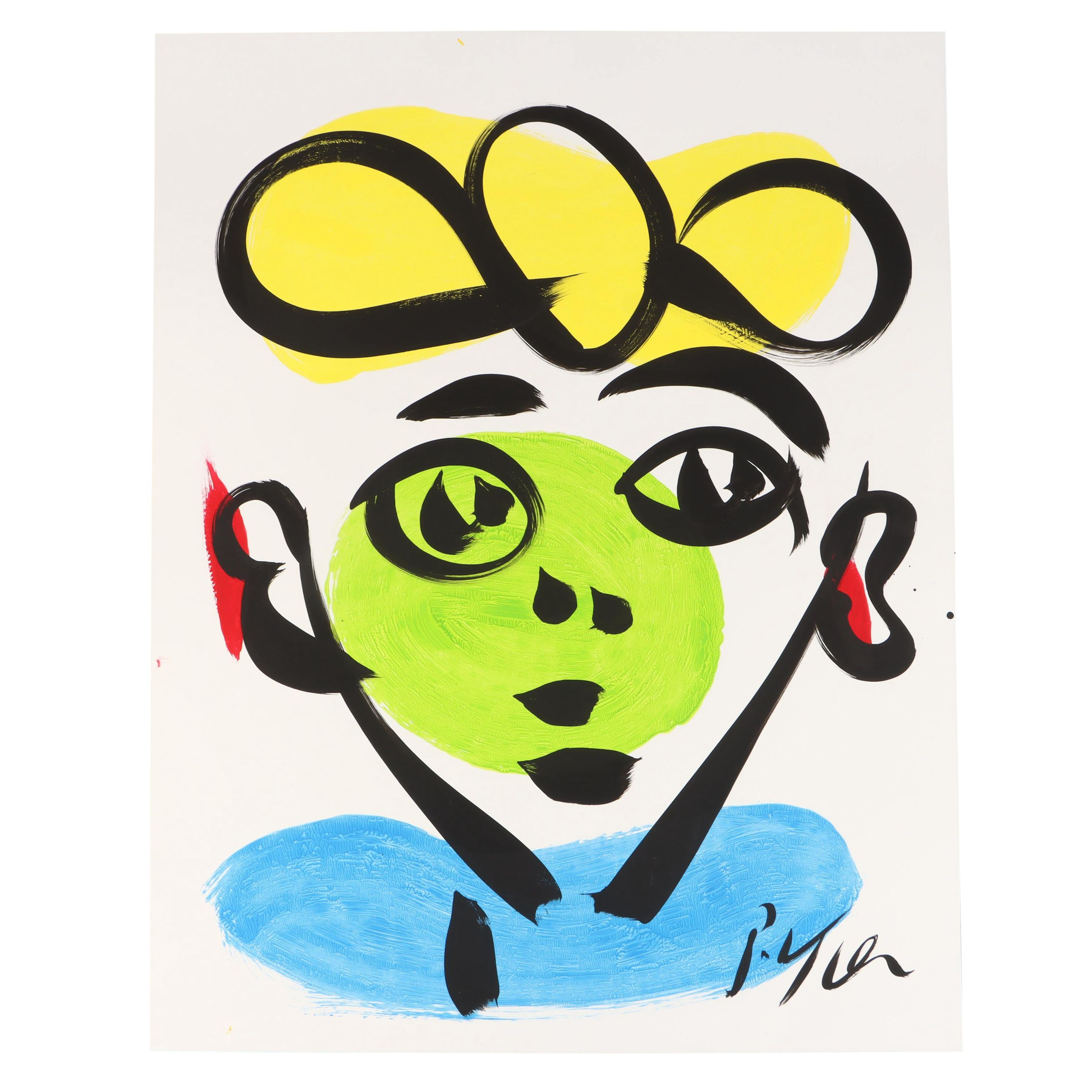 Peter Robert Keil Stylized Acrylic Portrait