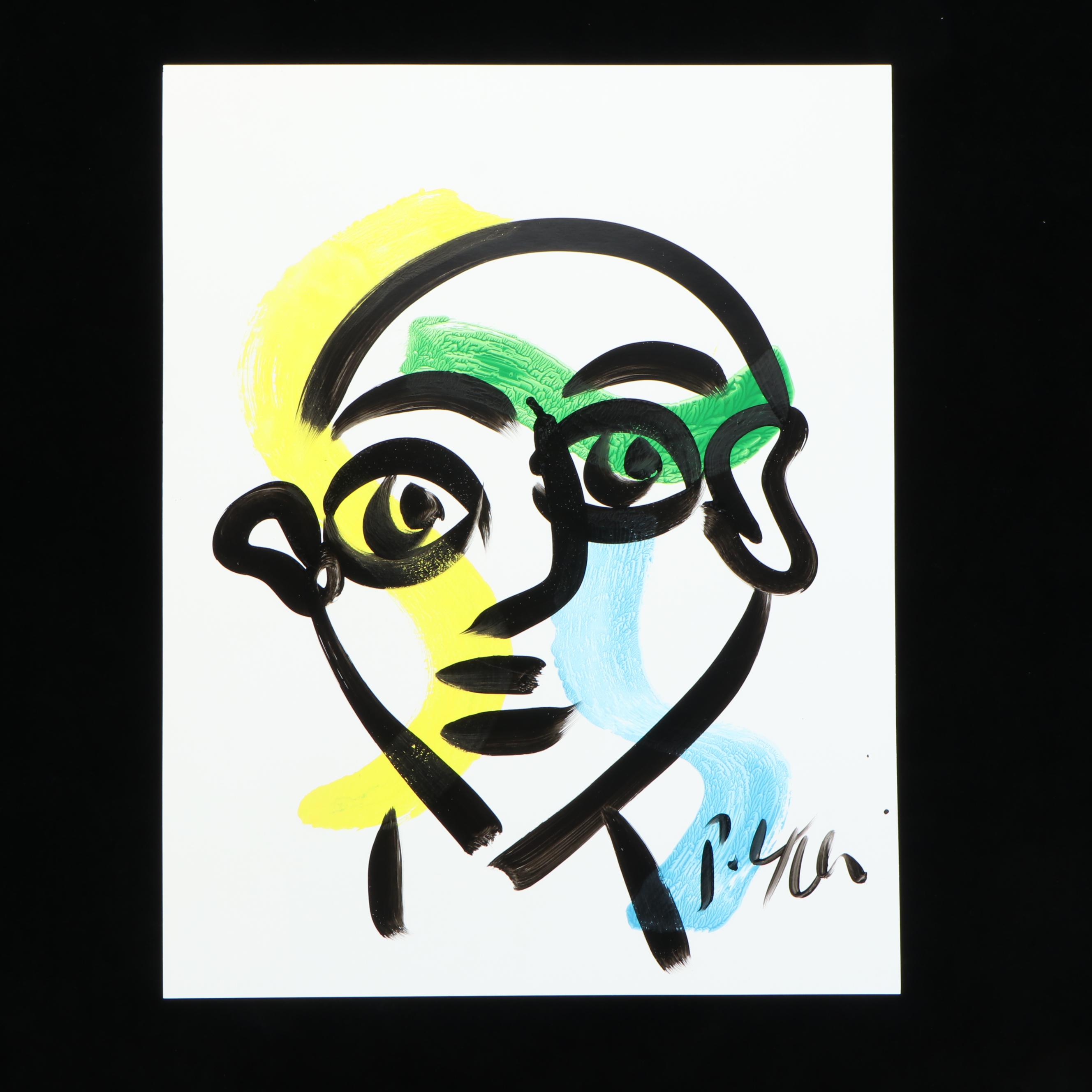 Peter Keil Abstract Acrylic Portrait