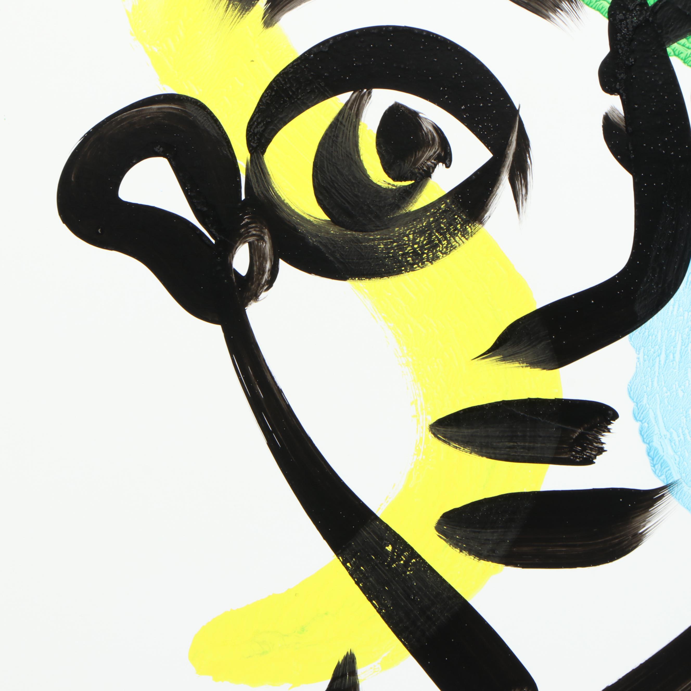 Peter Keil Abstract Acrylic Portrait