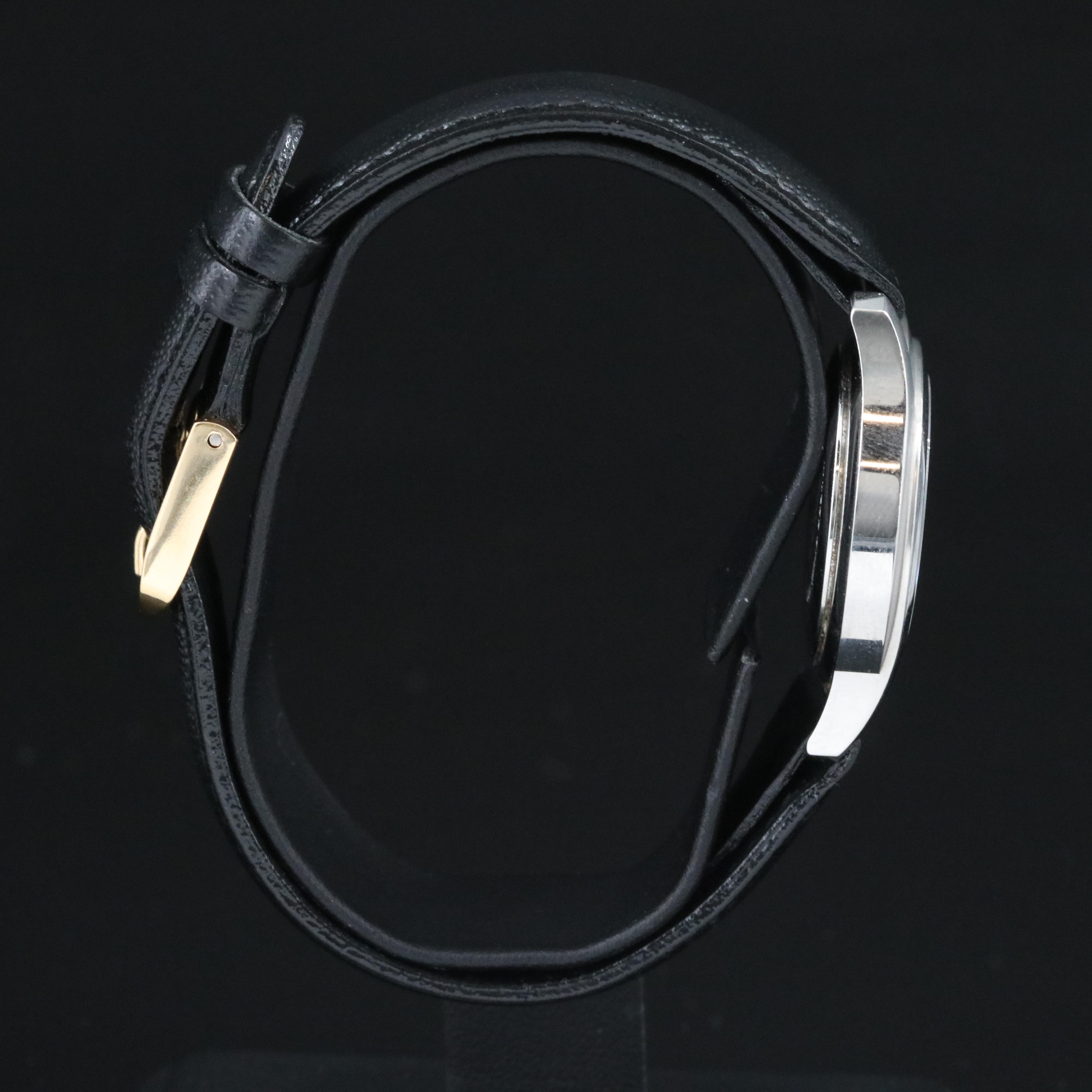 Gucci 5500L Black Dial 27mm Steel Quartz Watch