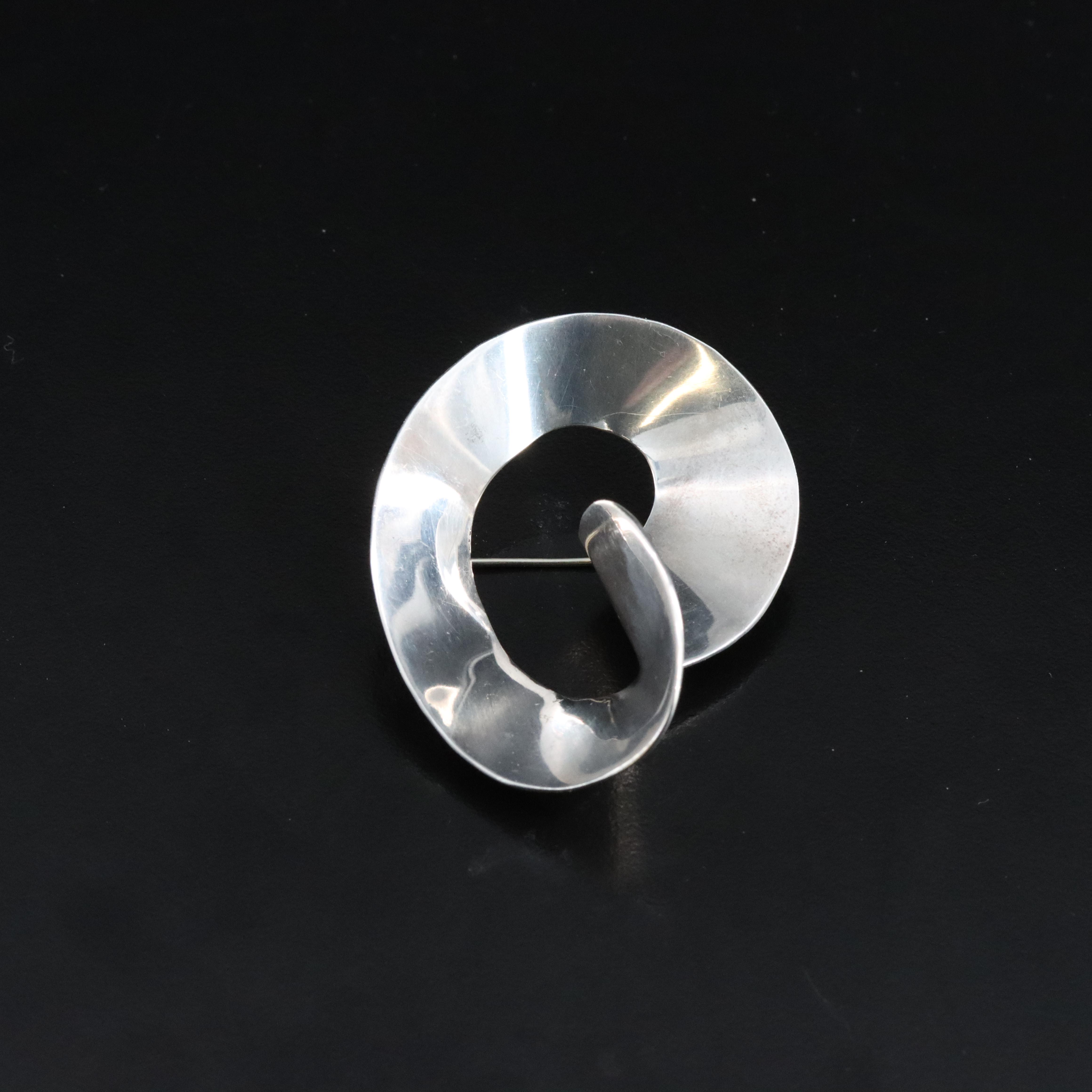 Taxco Sterling Modernist Style Brooch