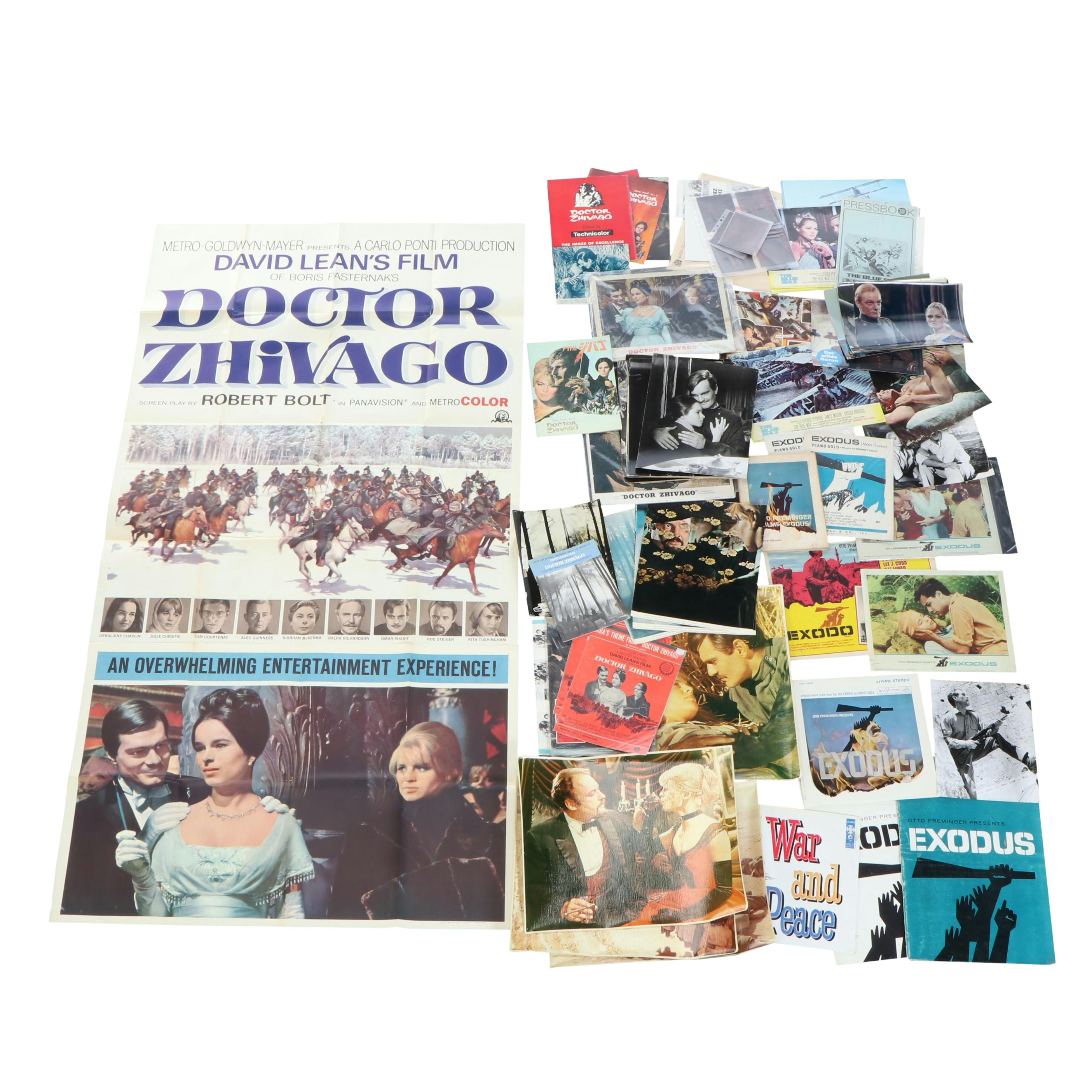 MGM "Dr. Zhivago" and More Movie Posters, Lobby Cards, Records and More, 1960s