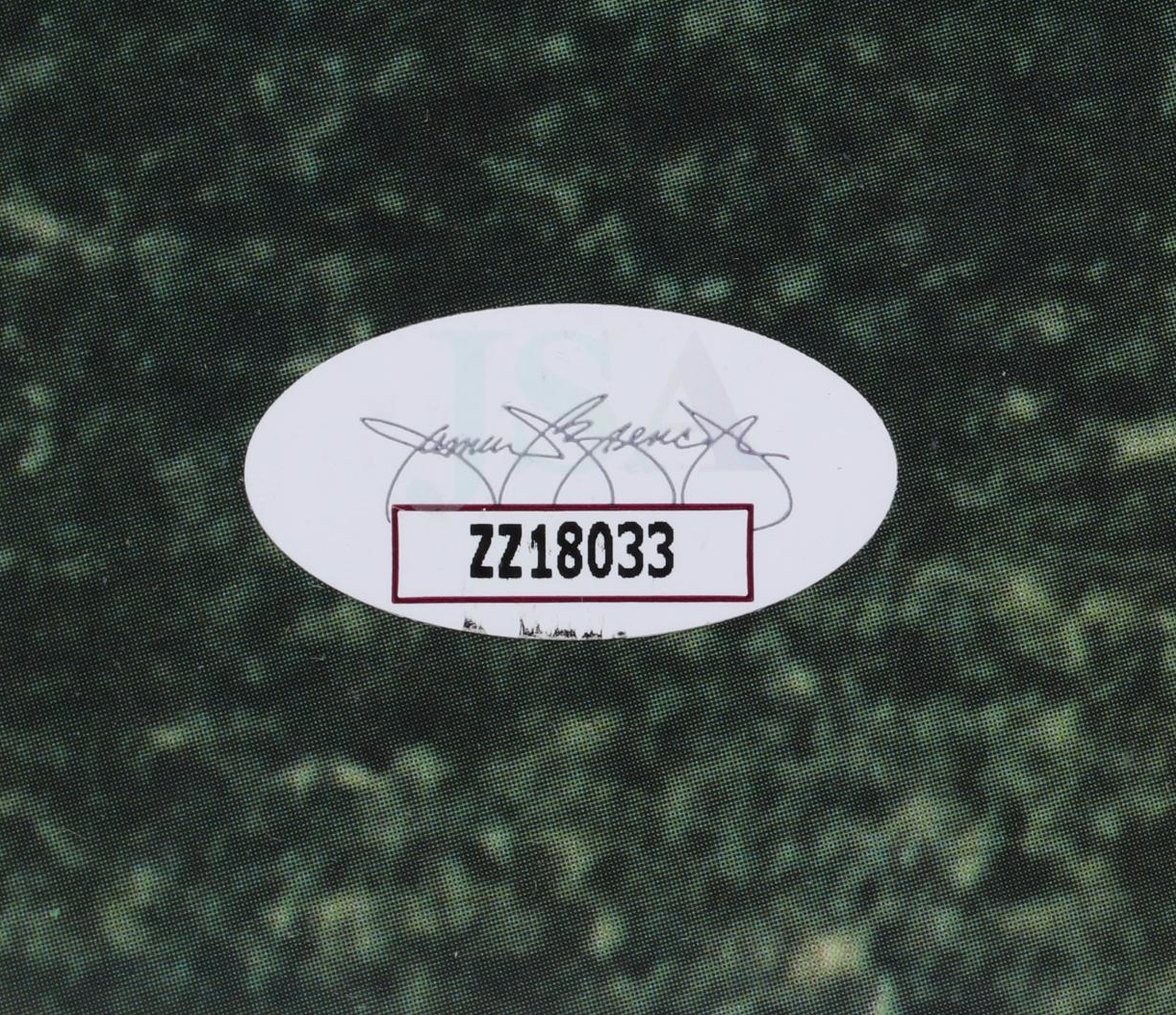 Mickey Mantle Signed New York Yankees Baseball Print, JSA