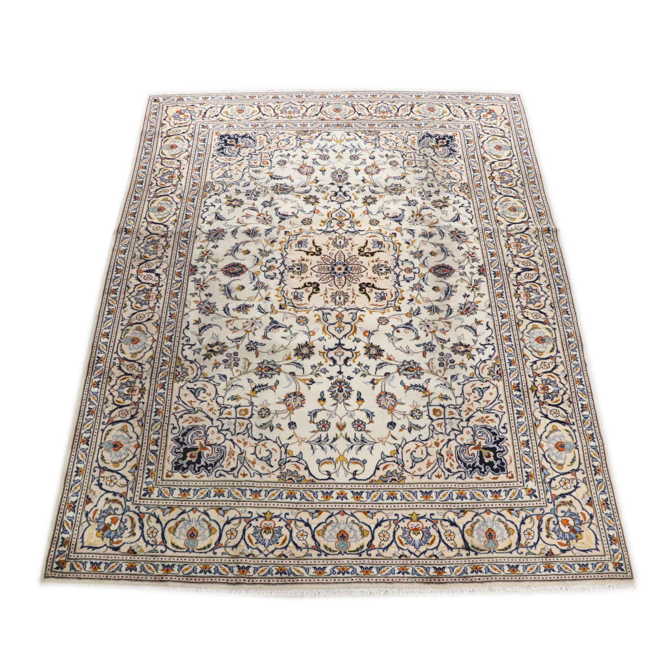 8'8 x 11'7 Hand-Knotted Persian Nain Area Rug