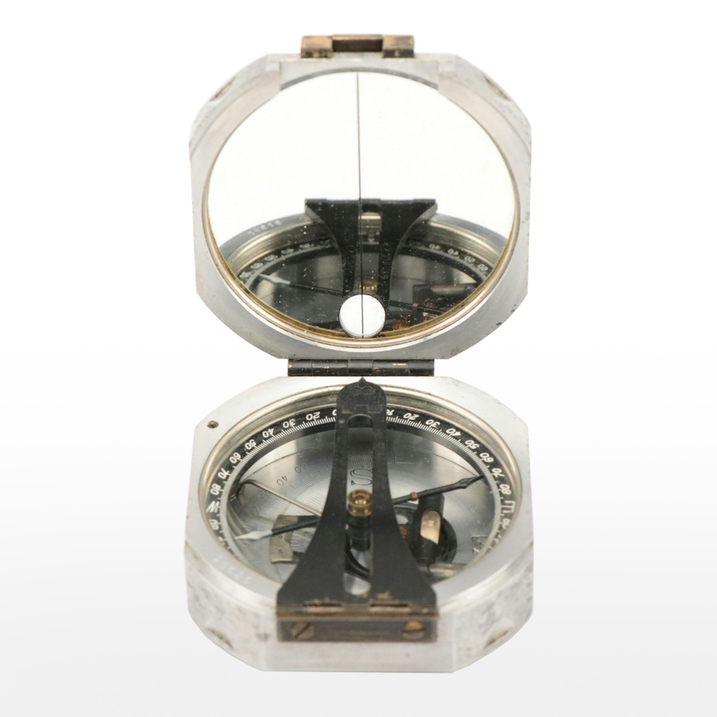 Eugene Dietzgen Company Machined Metal Compass, Early 20th Century