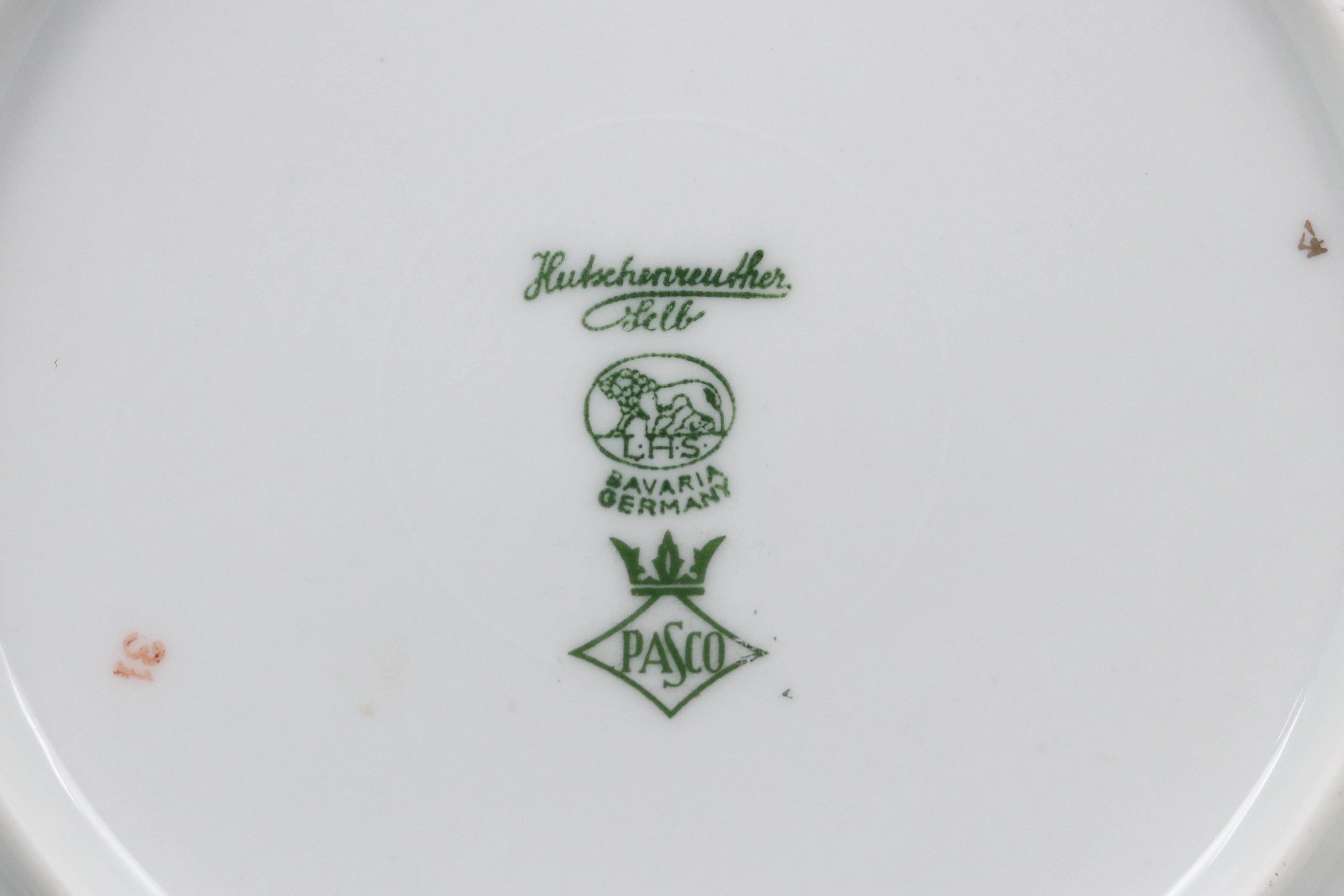 Hutschenreuther Pasco "Fruit" Porcelain Salad Plates, Mid to Late 20th Century