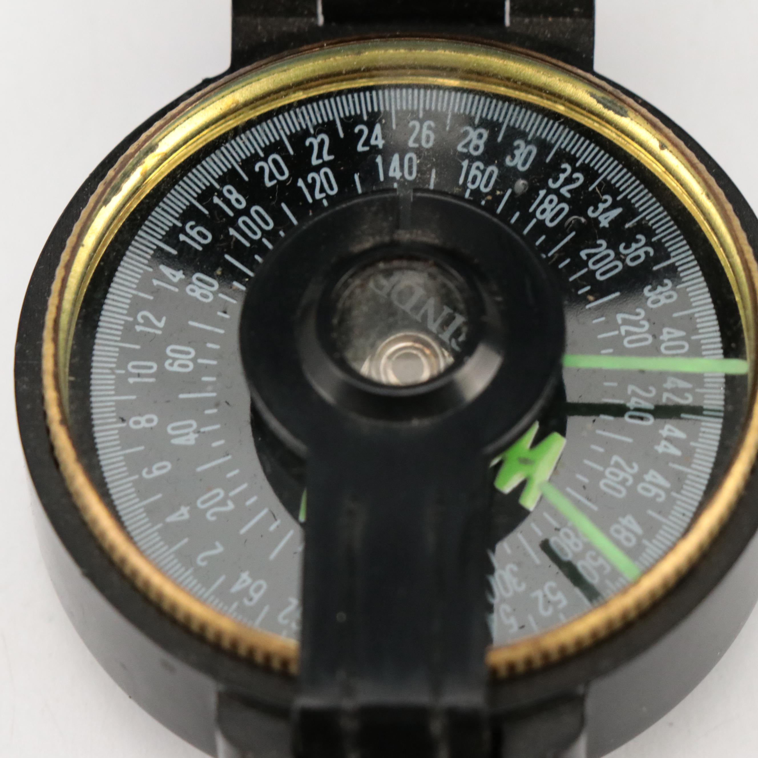 Pathfinder Engineer Lensatic and Other Compass with Stopwatch