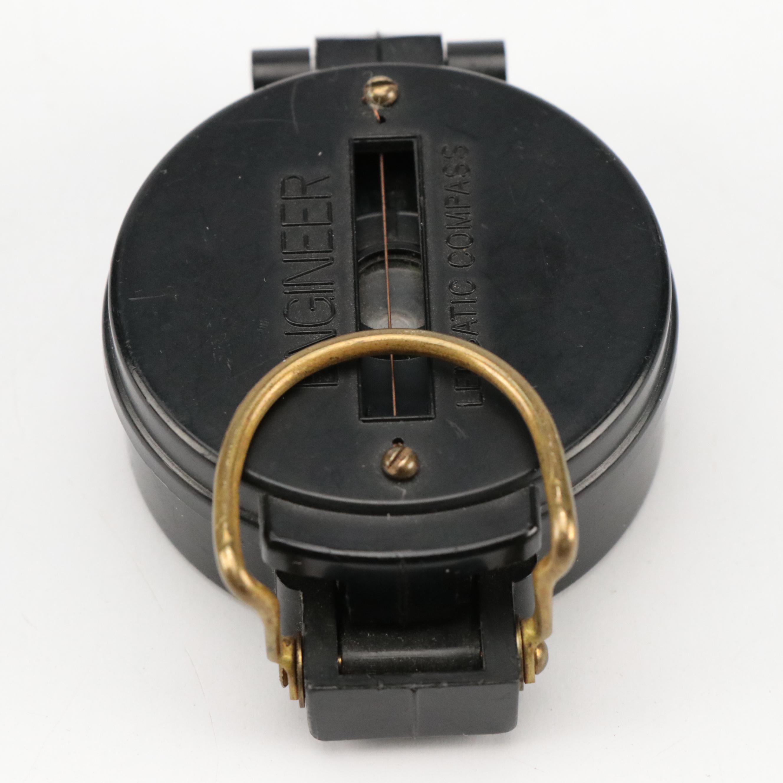 Pathfinder Engineer Lensatic and Other Compass with Stopwatch