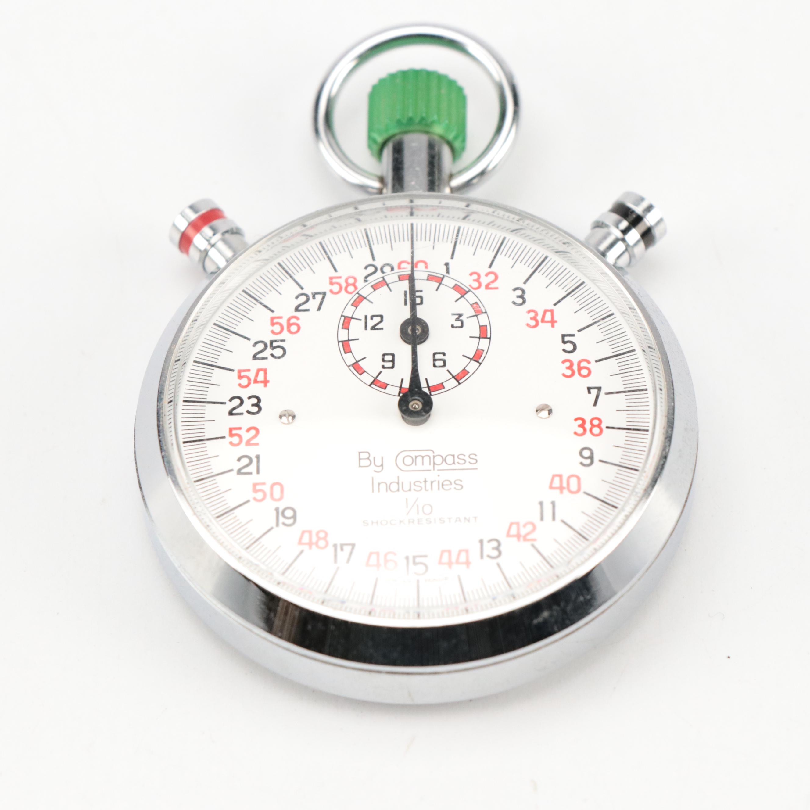 Pathfinder Engineer Lensatic and Other Compass with Stopwatch
