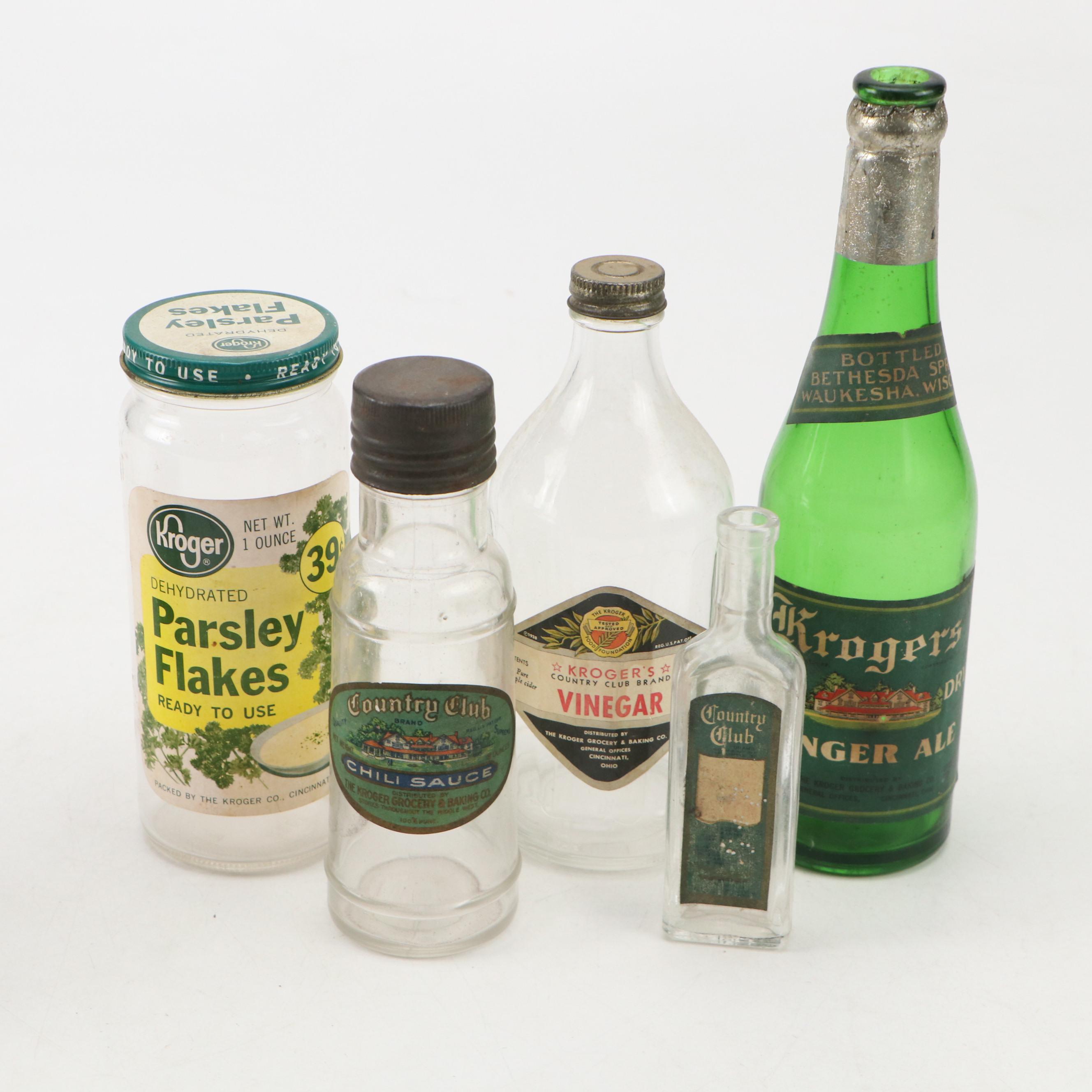 Kroger Lemon Lime Soda Bottles, Country Club Lard Tin and More