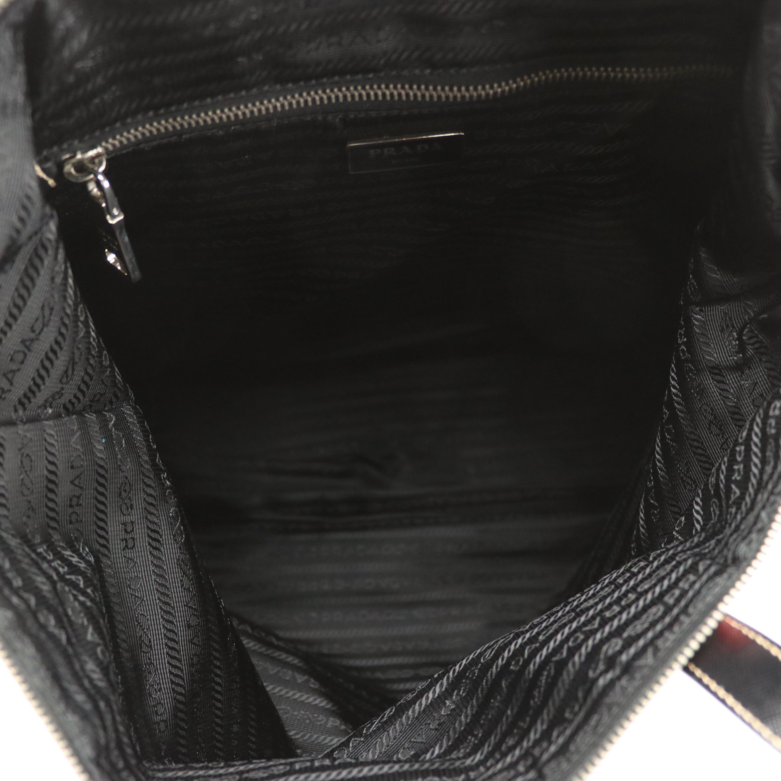 Prada Heart Printed Tessuto Nylon Top Handle Tote