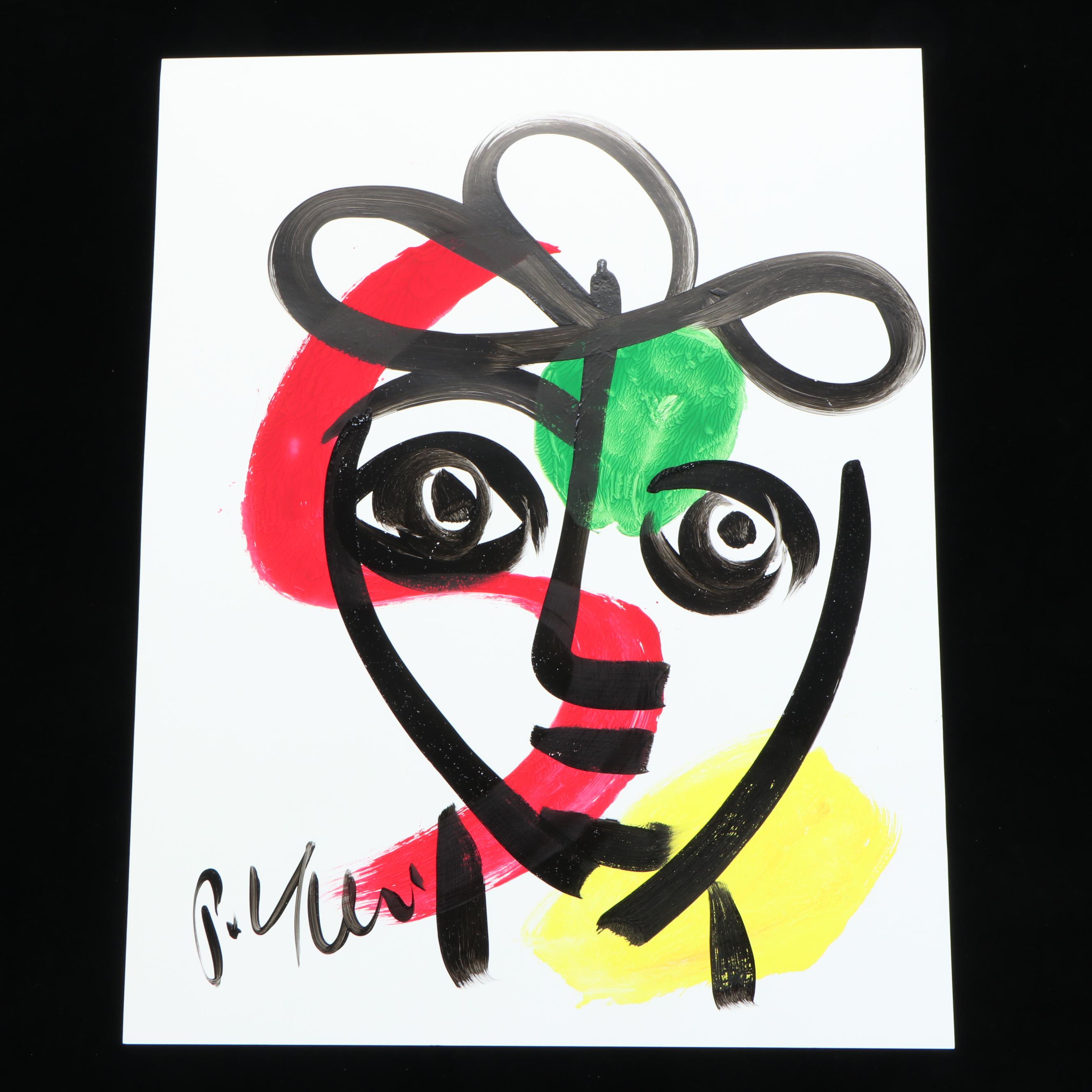 Peter Keil Abstract Acrylic Portrait