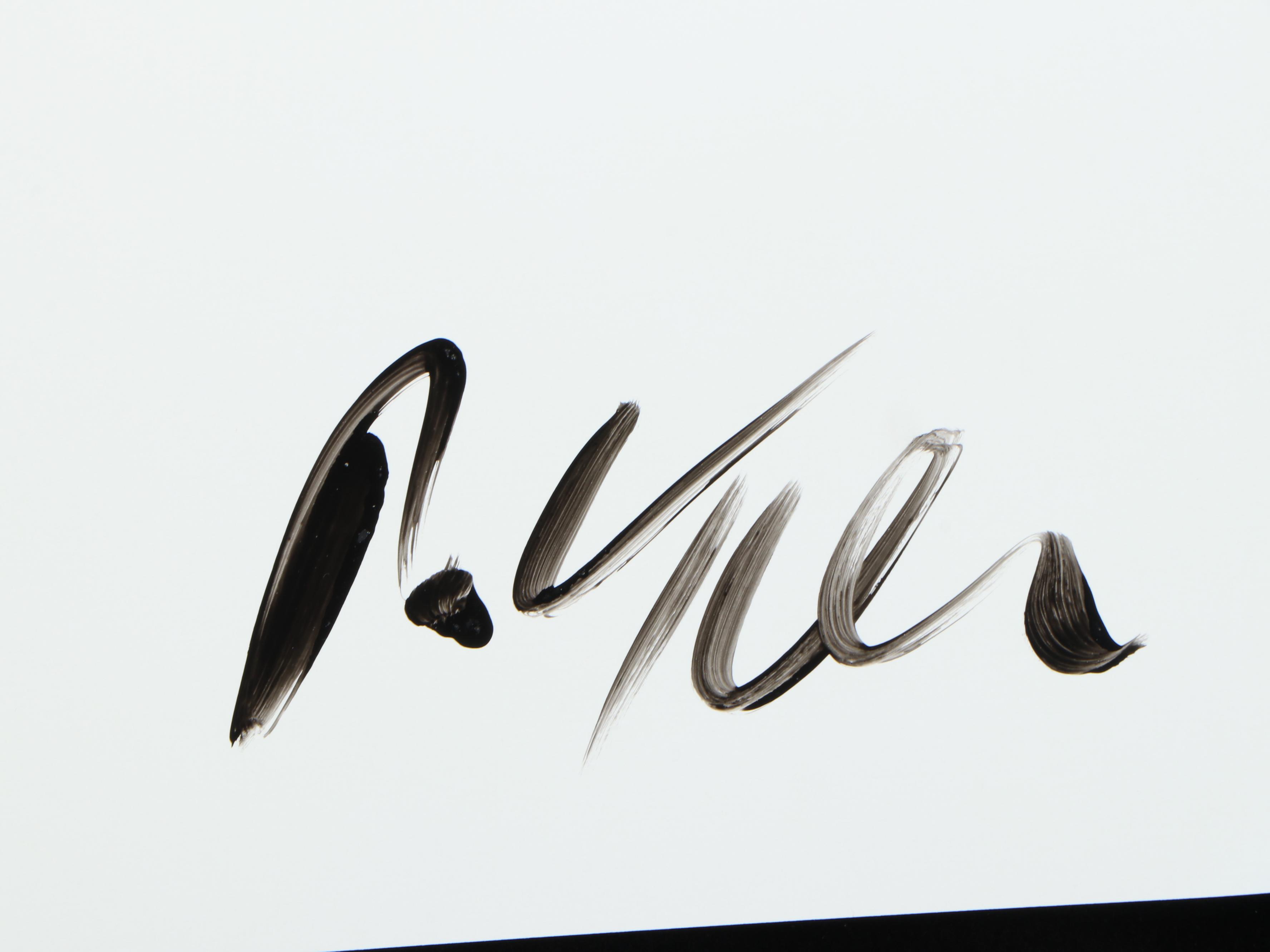 Peter Keil Abstract Acrylic Portrait Painting, Late 20th Century