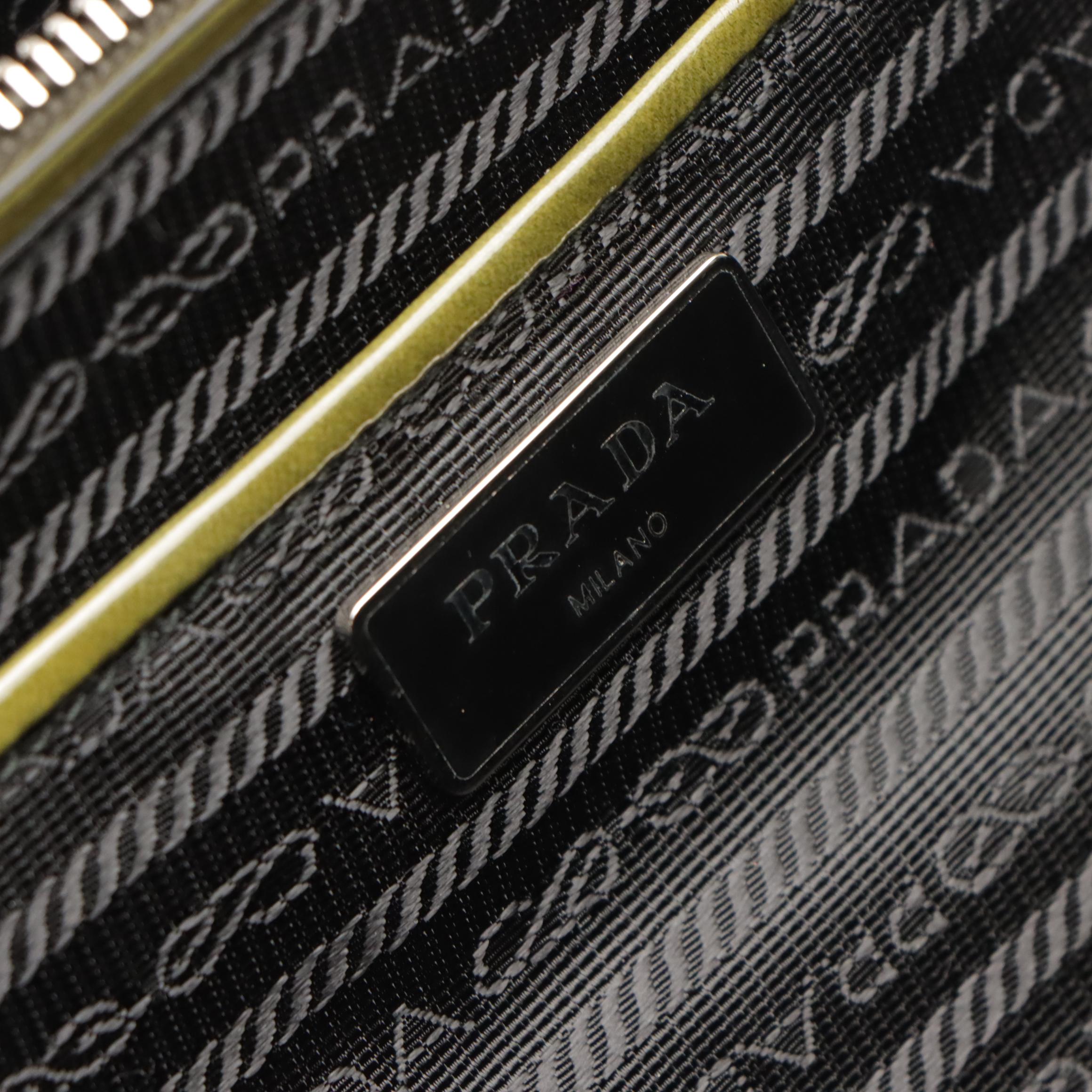 Prada Military Green Spazzolato Leather Doctor's Bag