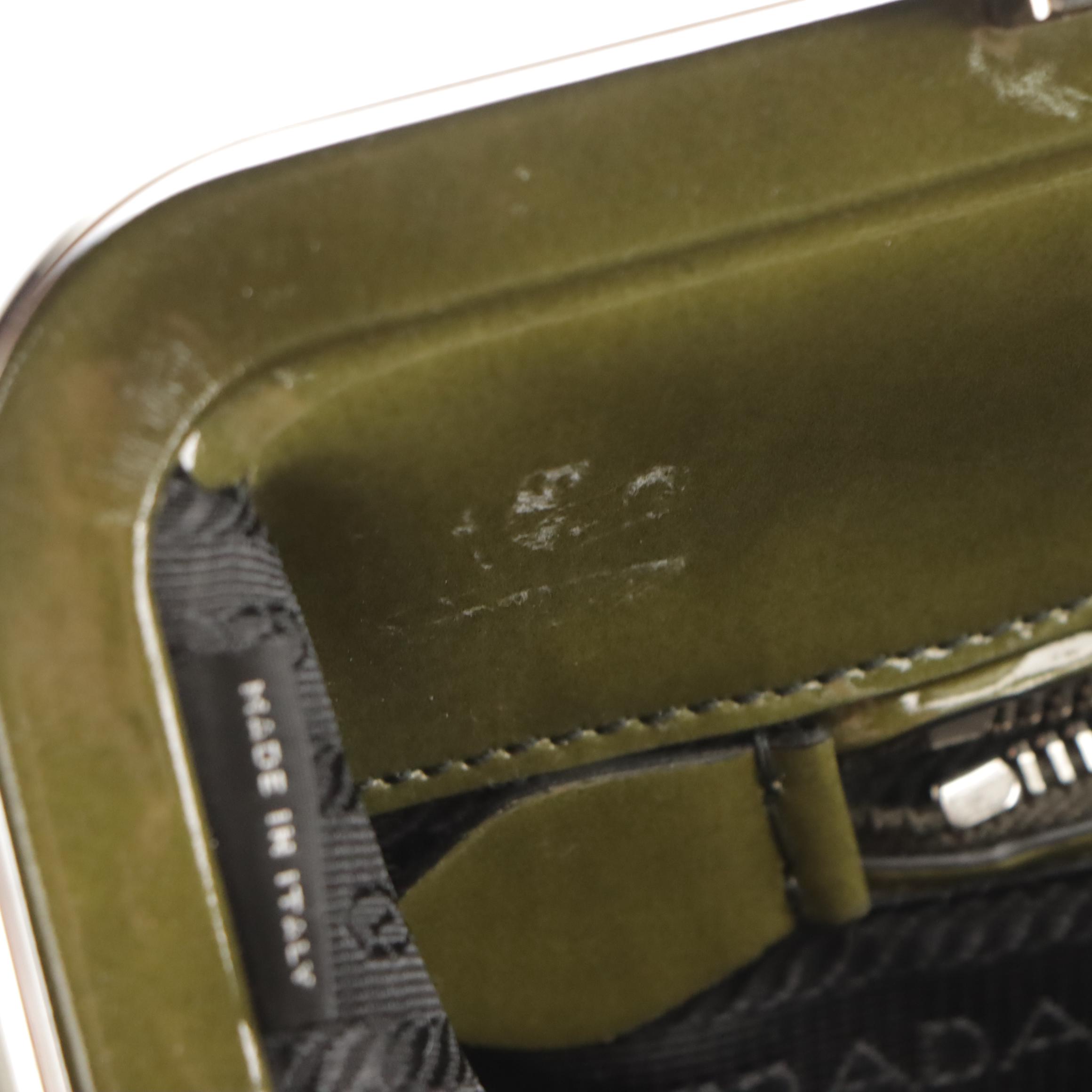 Prada Military Green Spazzolato Leather Doctor's Bag