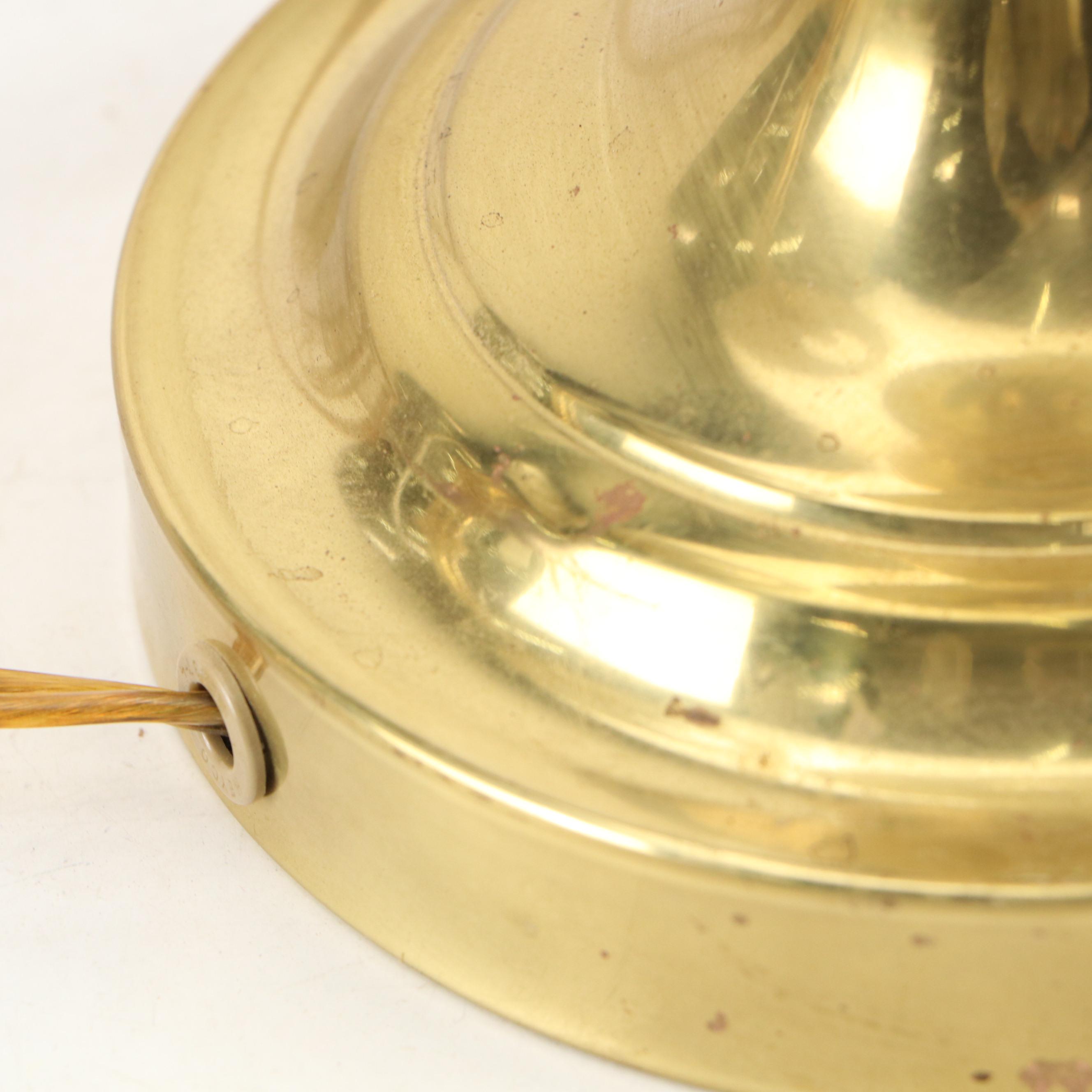 Pair of Brass Finish Buffet Lamps