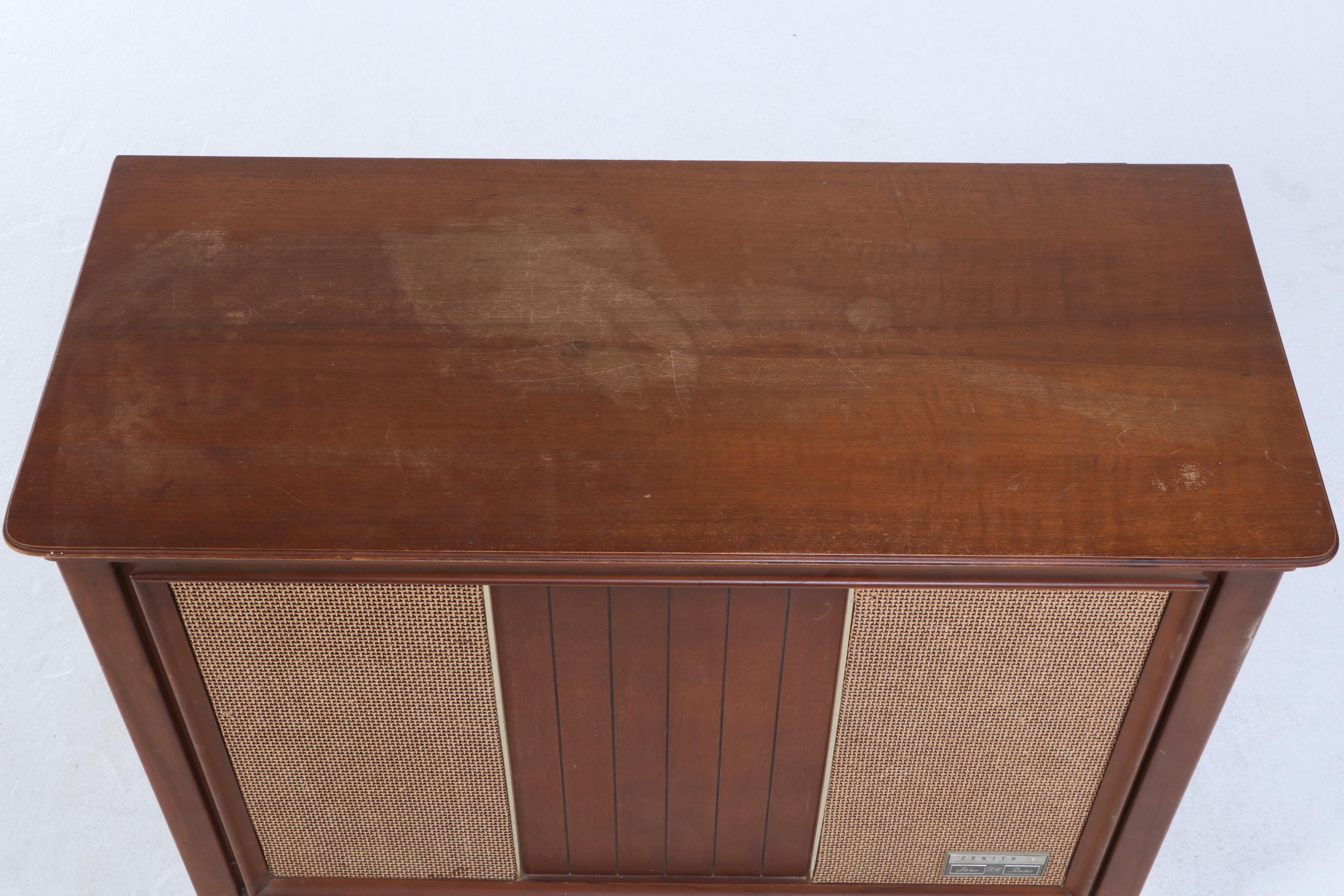 Zenith MCM Style MK2601 Stereo Console with Record Player, Mid-20th Century