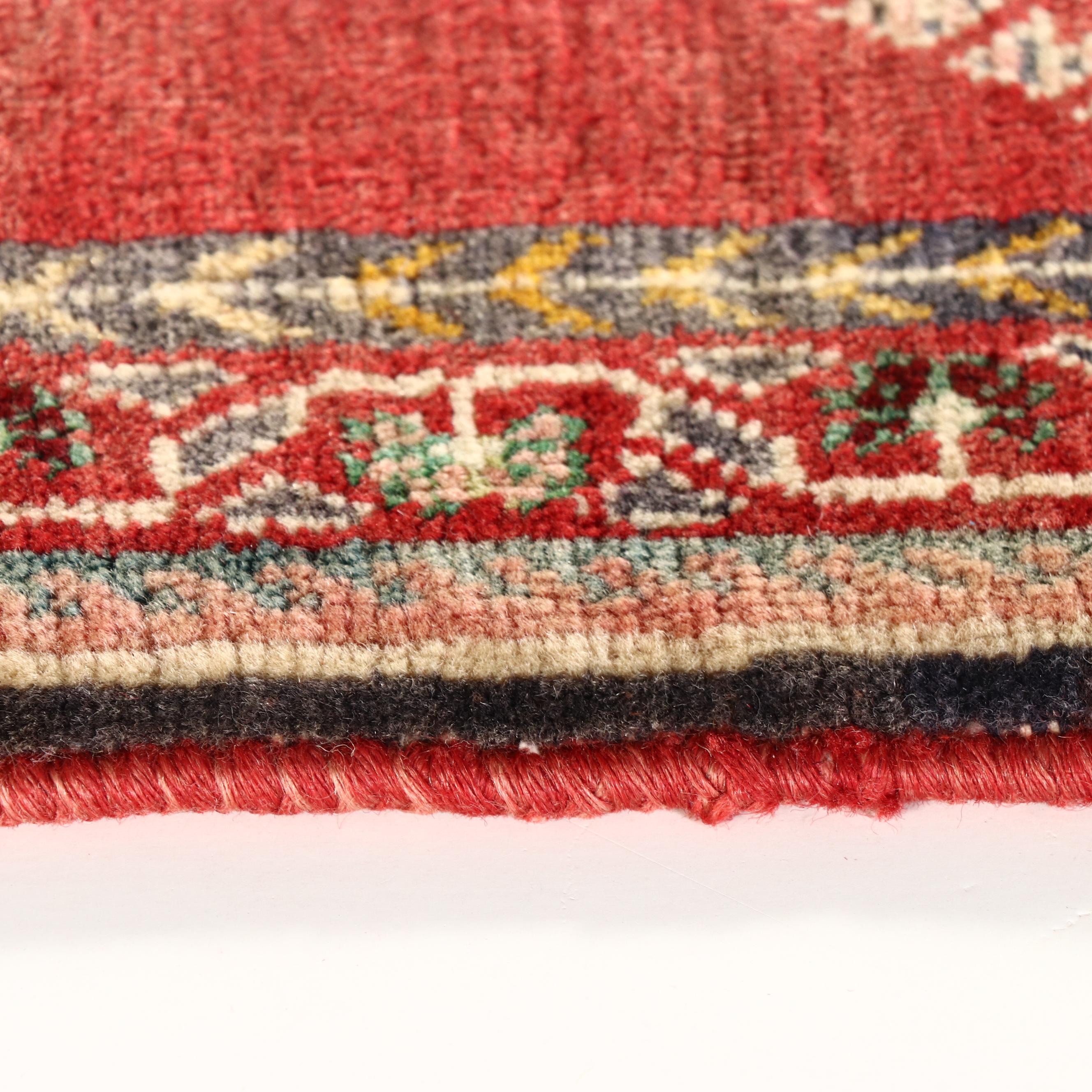 2'2 x 2'1 Hand-Knotted Persian Village Floor Mat