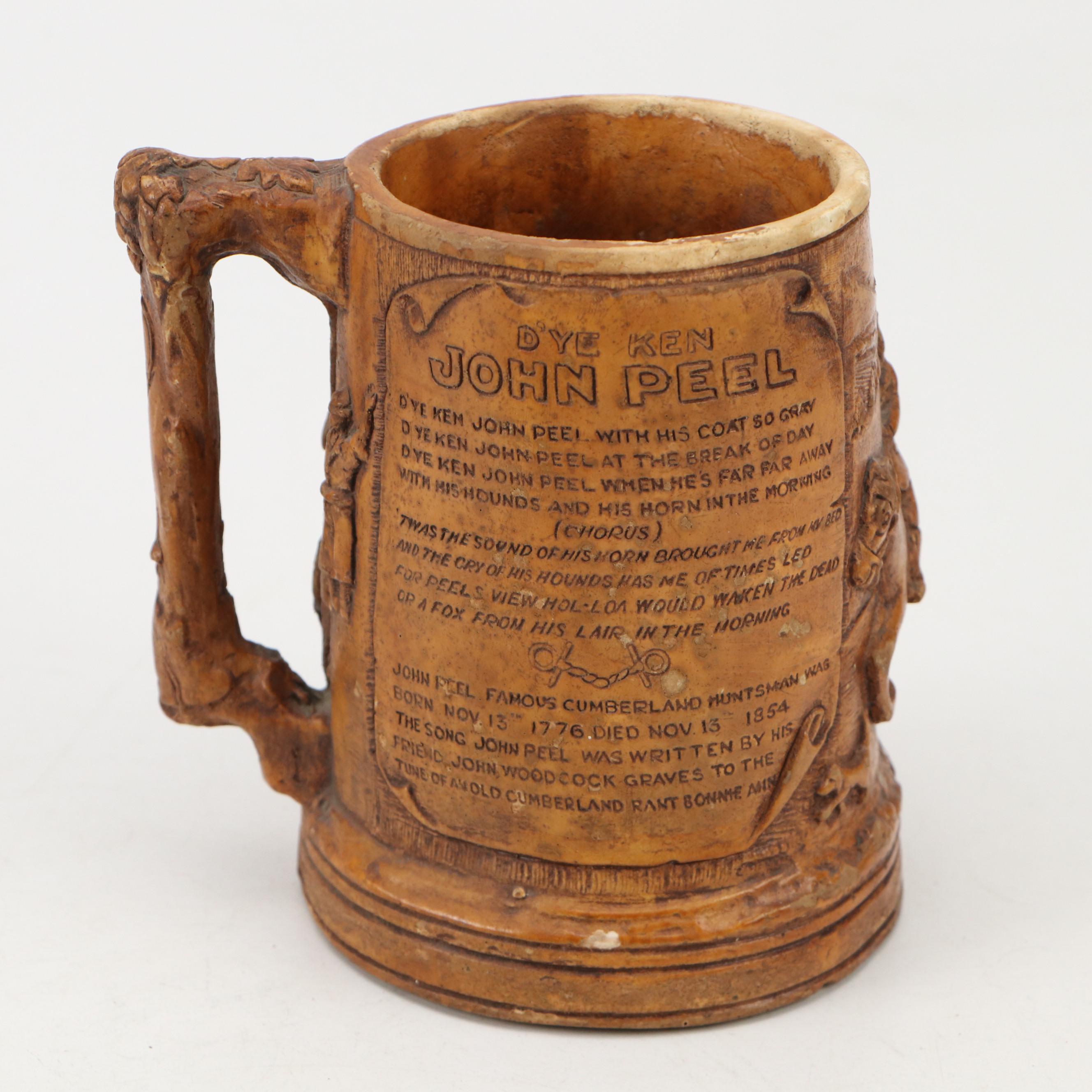 Arthur Wood with Other Hunt Scene Tankards and Teapot, Early to Mid-20th Century