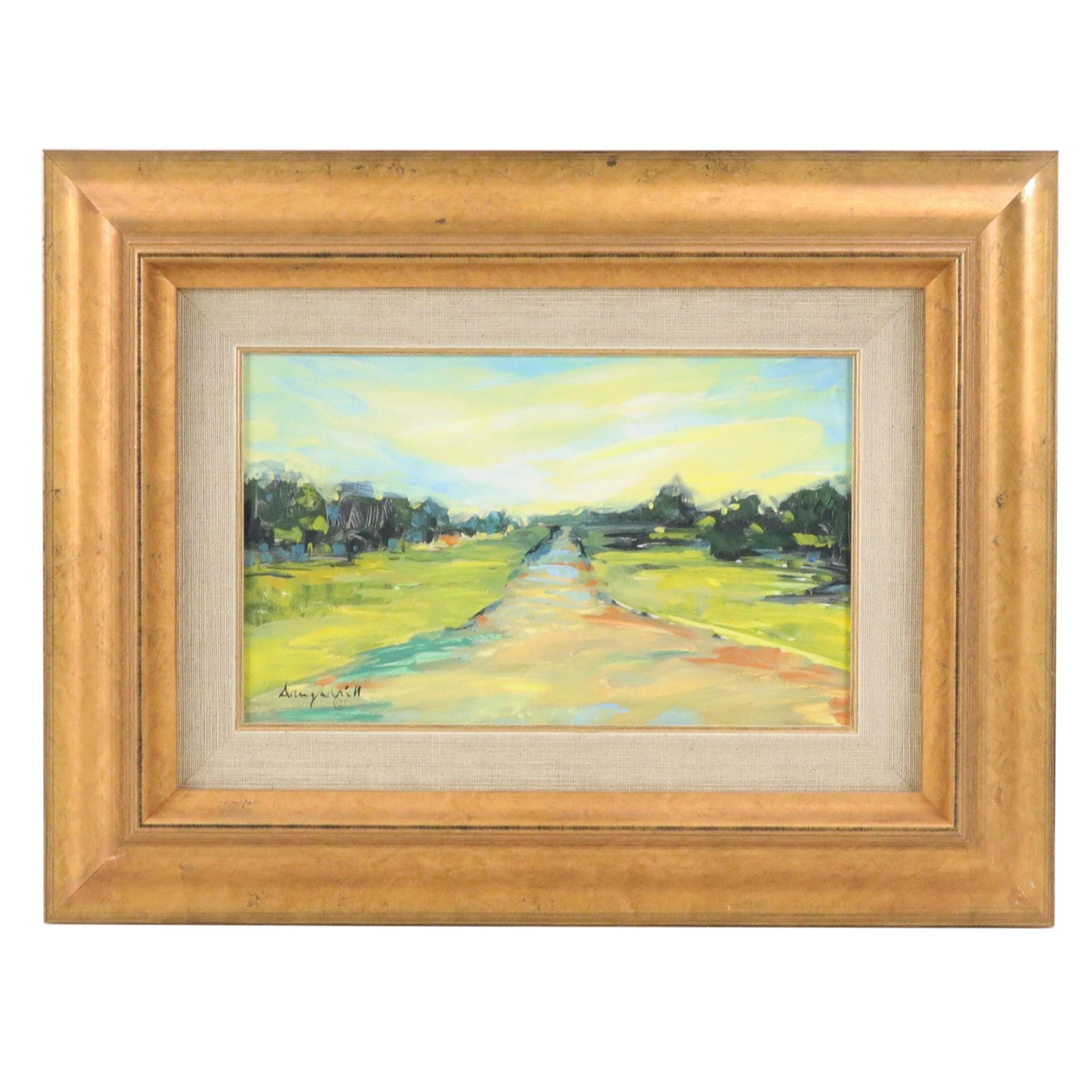 Jann Daughdrill Landscape Oil Painting "Windsor Drive"