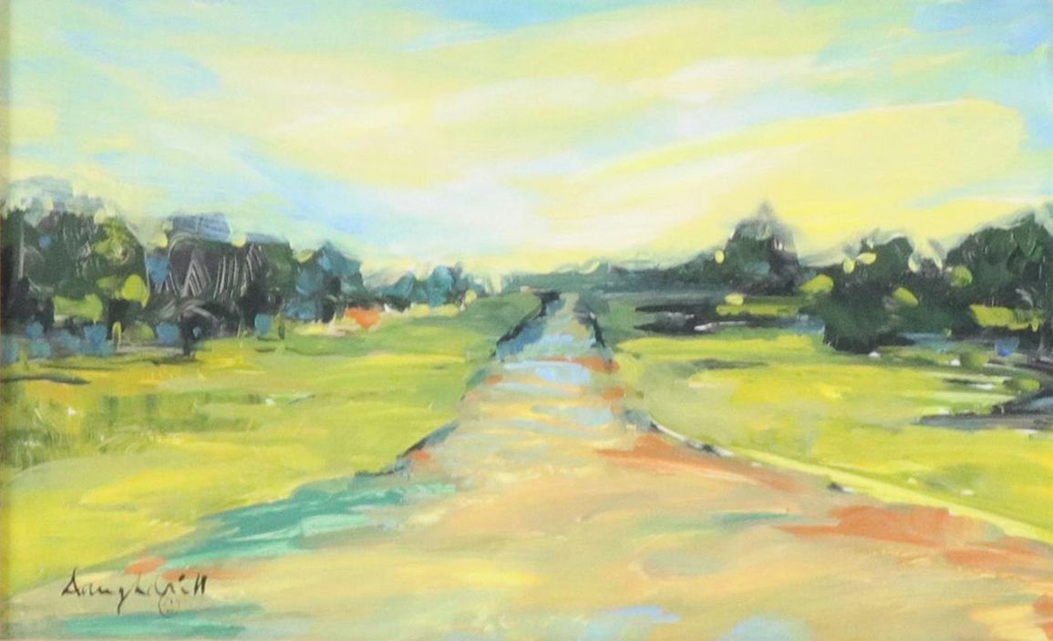 Jann Daughdrill Landscape Oil Painting "Windsor Drive"
