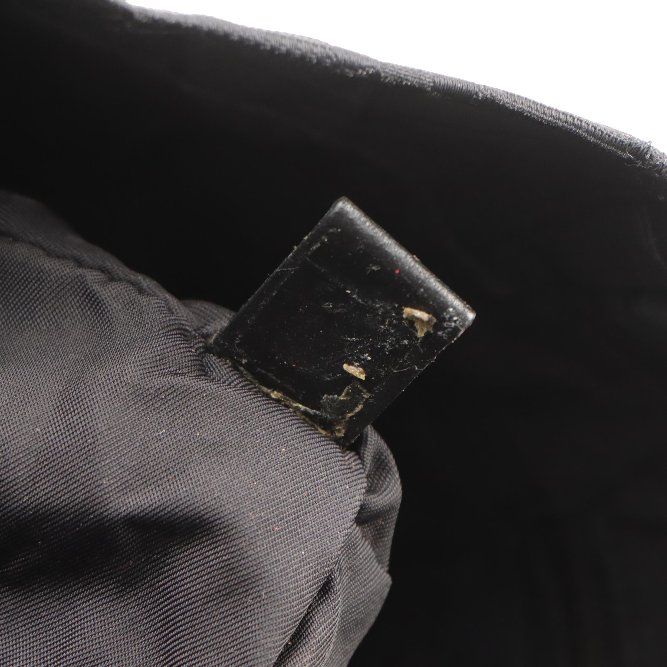 Chanel Black Nylon Jacquard and Leather Travel Line Tote