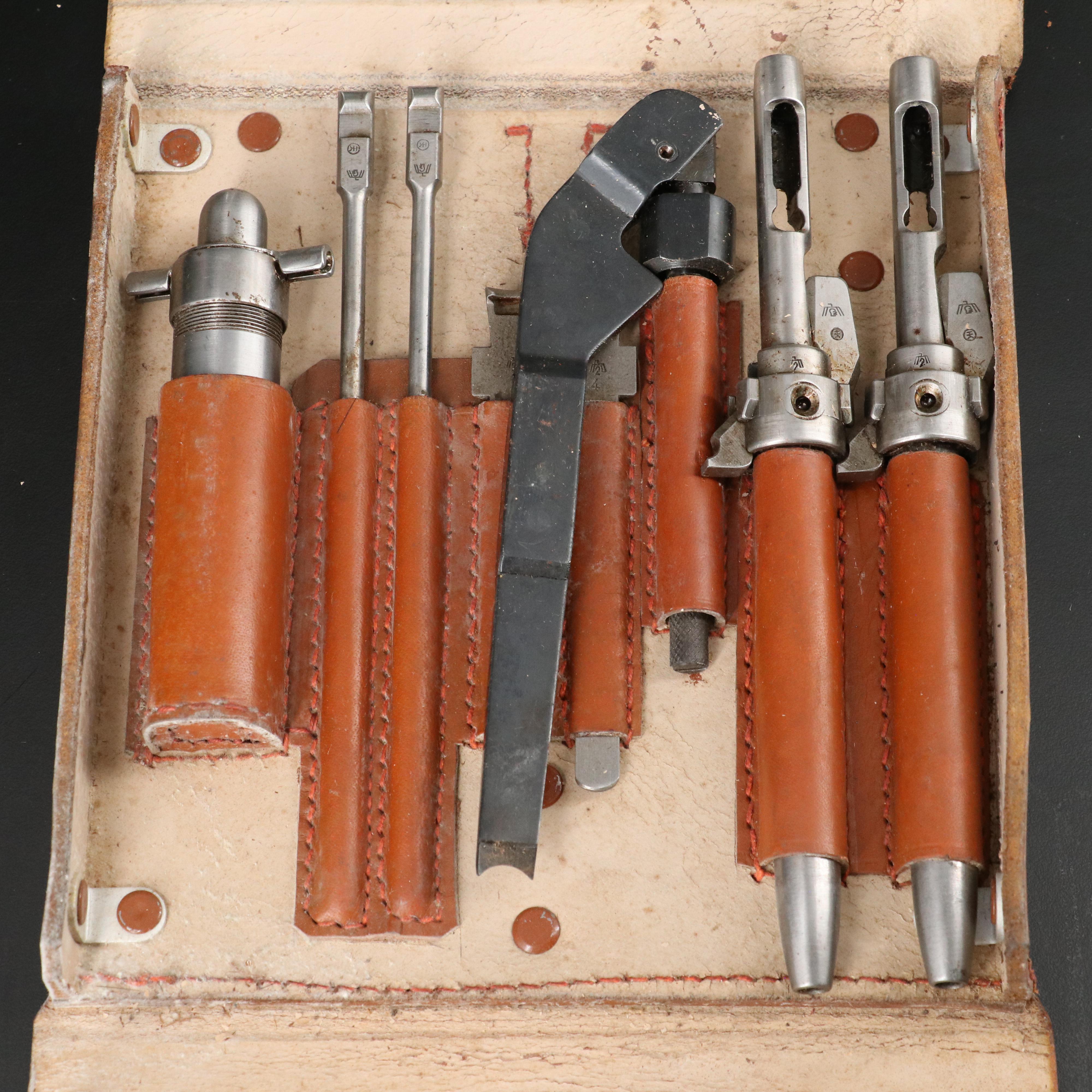 German WWII Krieghoff Luftwaffe Machine Gun Tool/Parts Kit