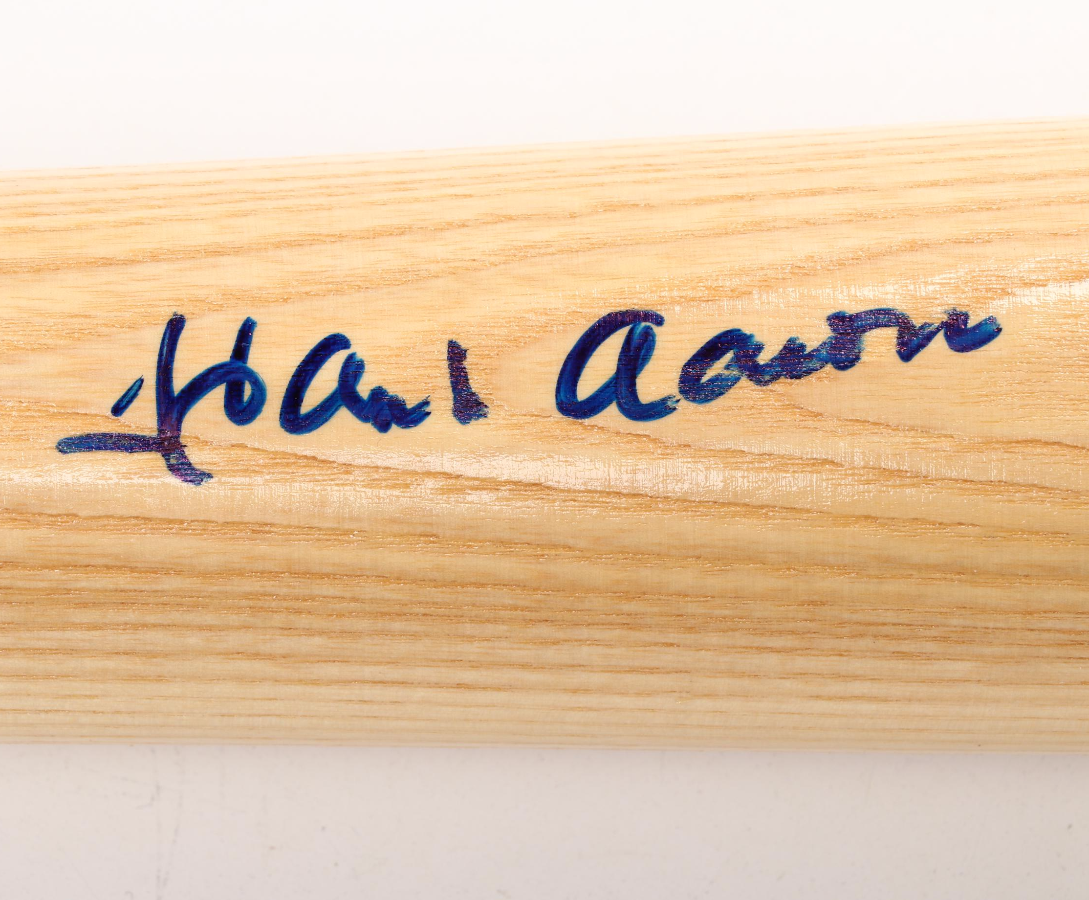 Hank Aaron Signed Adirondack Big Stick Baseball Bat