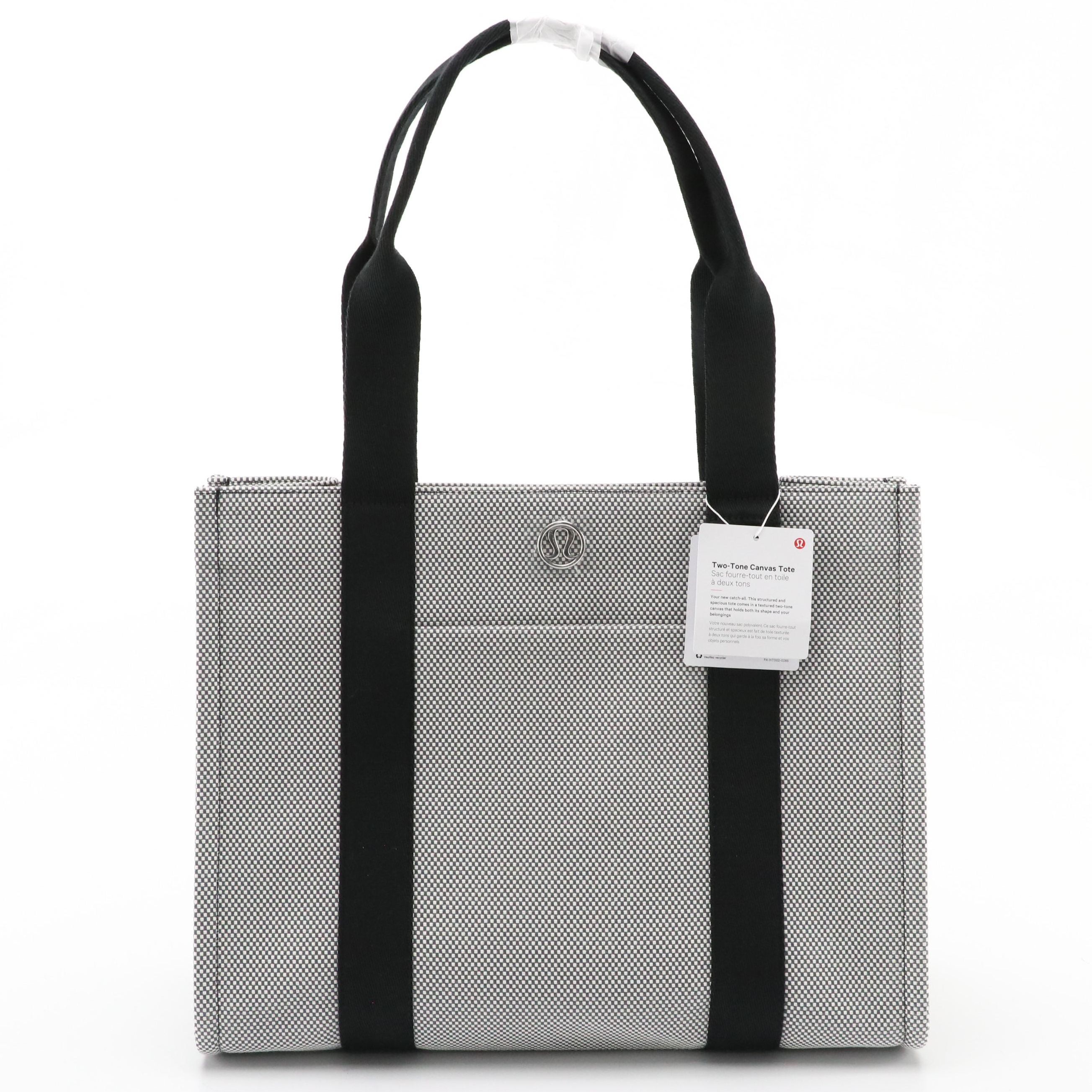 Lululemon Two-Tone Canvas Tote, With Tags