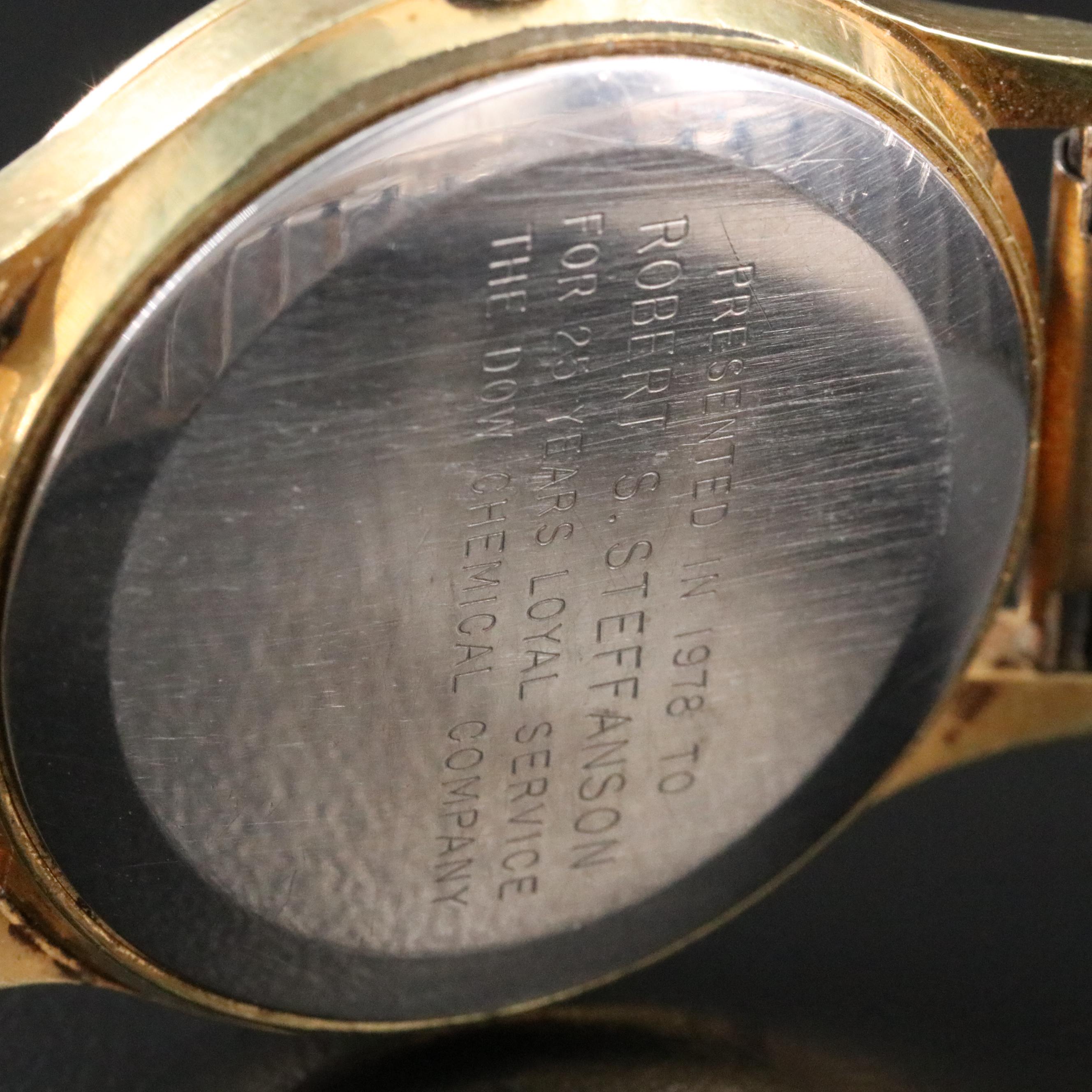 Omega Dow Chemical 25 Years Award Watch