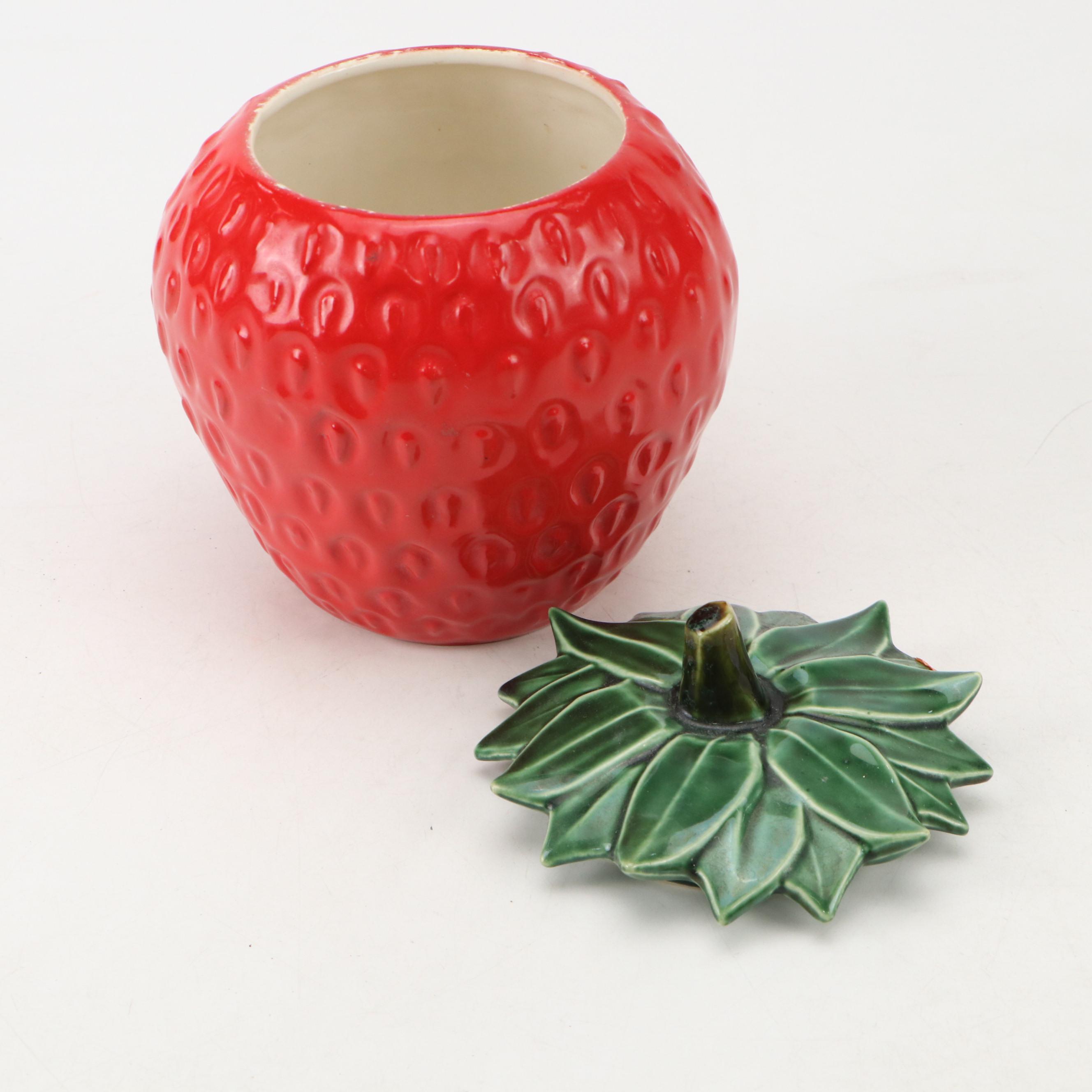 McCoy Pottery "Strawberry" Ceramic Cookie Jar