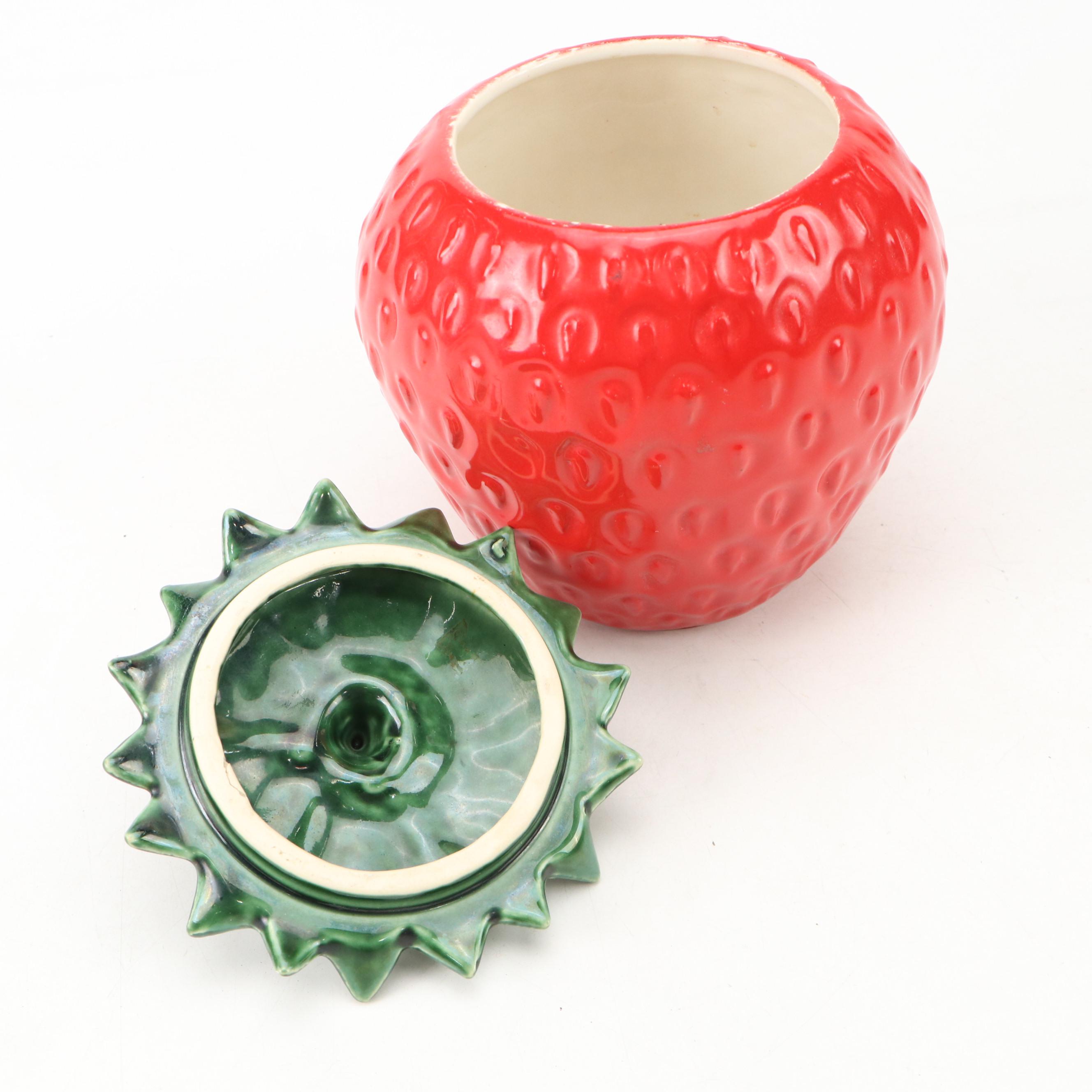 McCoy Pottery "Strawberry" Ceramic Cookie Jar