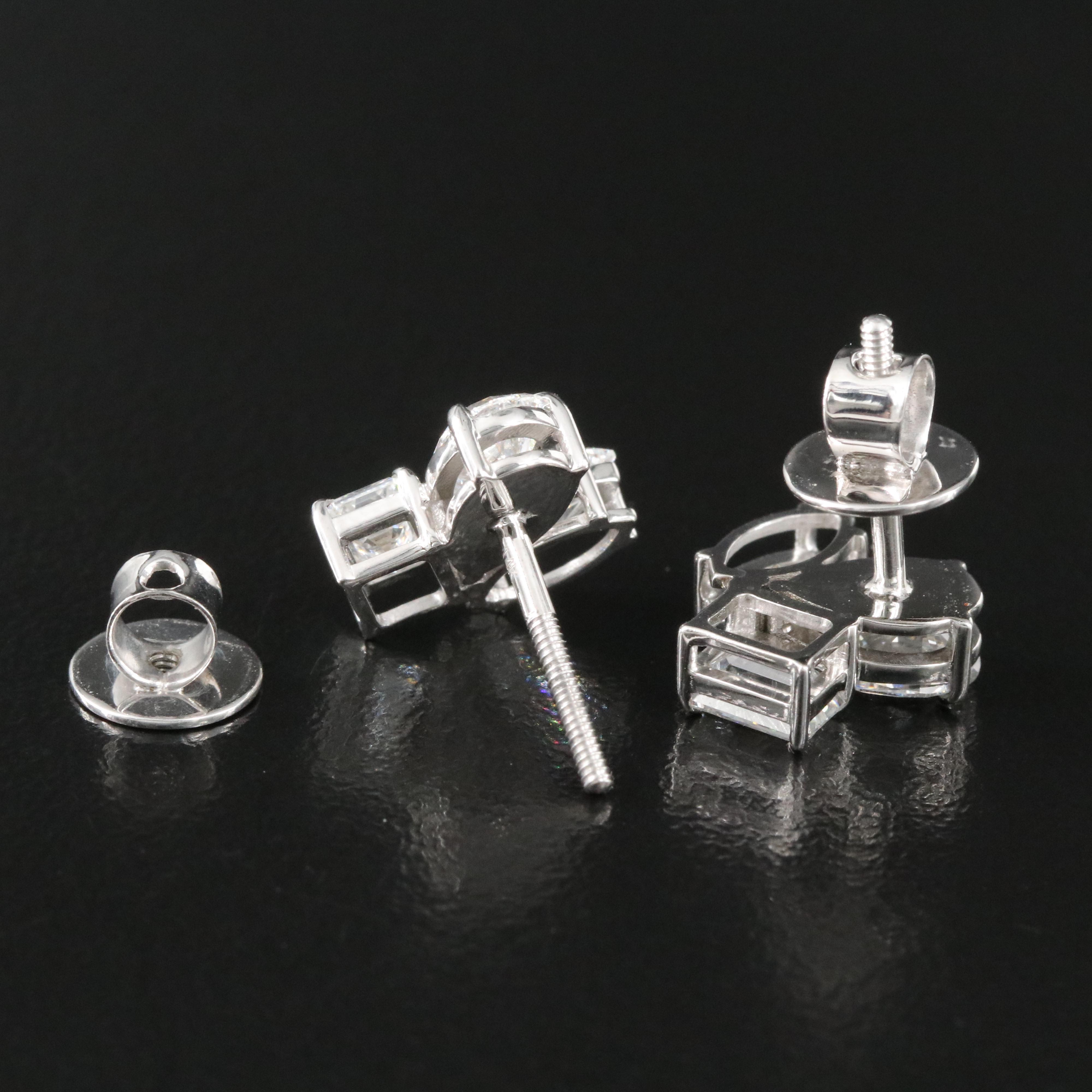 14K 2.96 CTW Lab Grown Diamond Stud Earrings