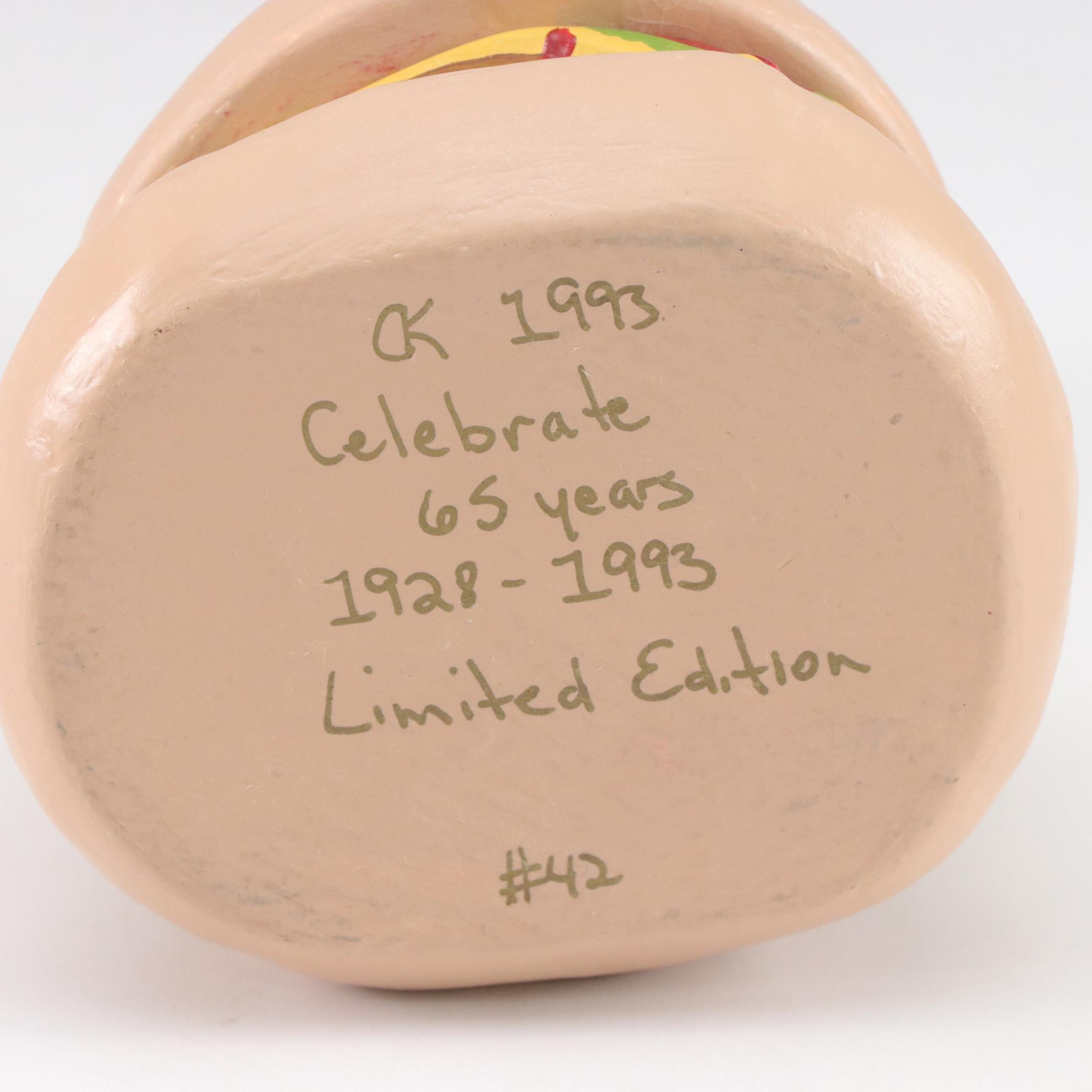 Limited Edition Kewpie Hamburger Music Box with Porcelain Kewpie Dolls, 1990s